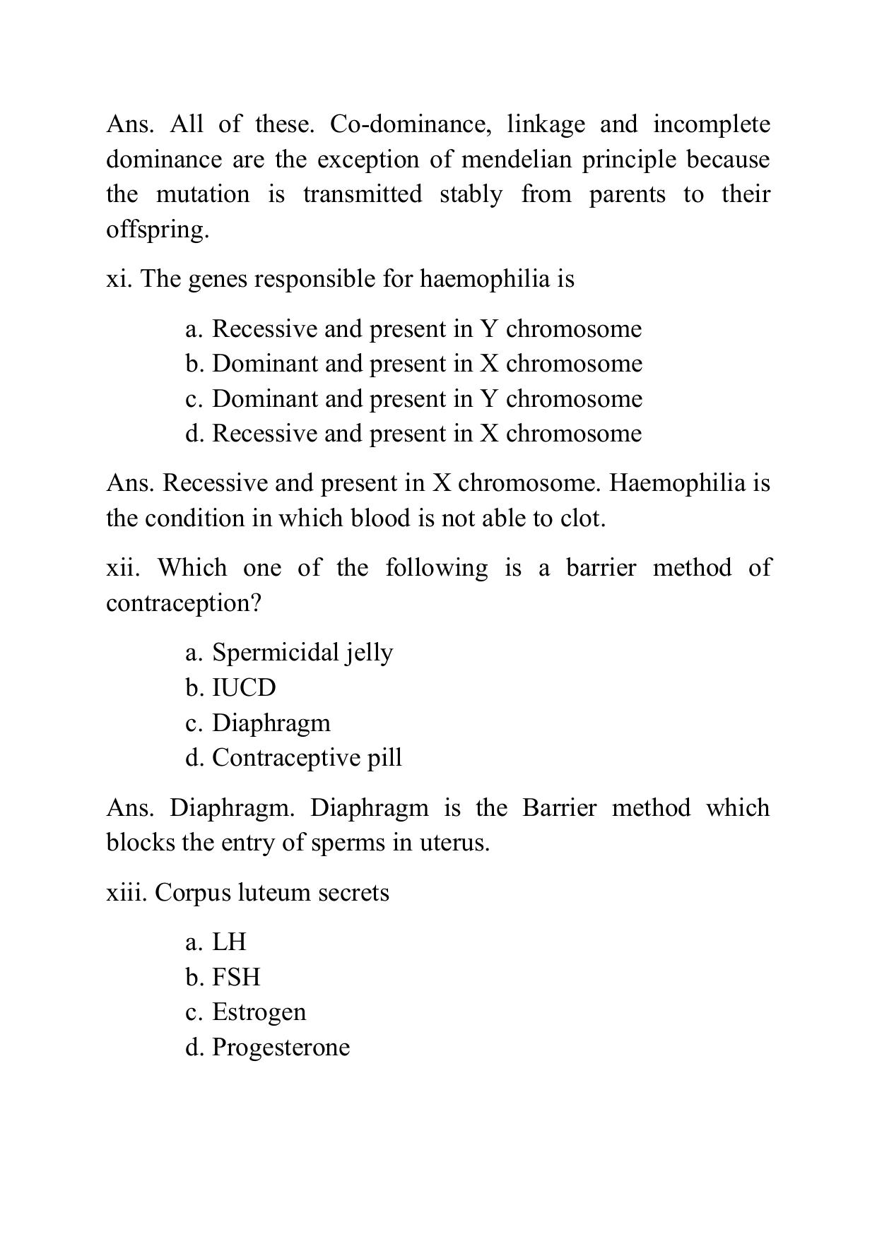 West Bengal Board Class 12 Biology Science 2016 Question Paper - Page 16