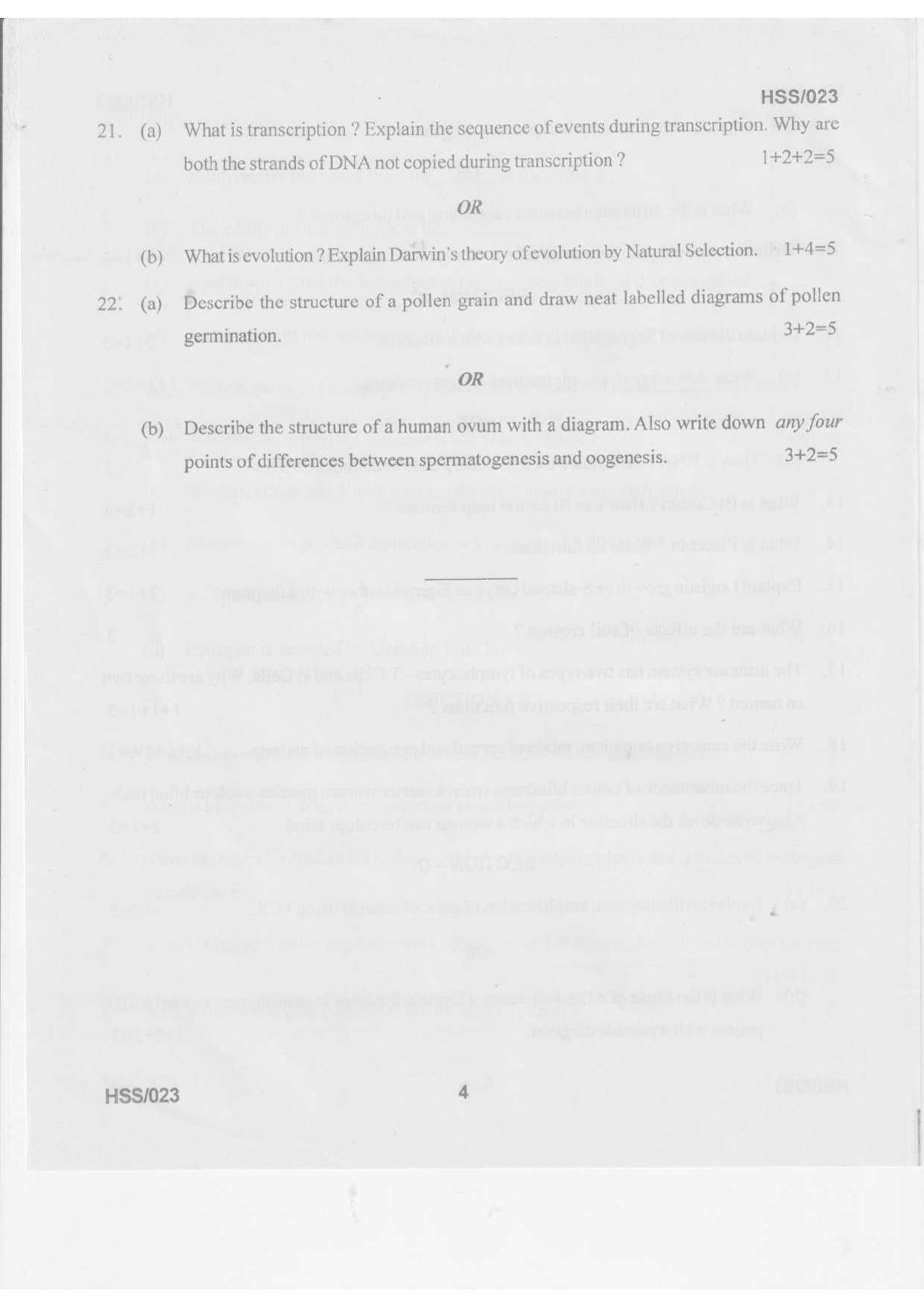 MBSE HSSLC 2021 Science Question Paper - Page 4
