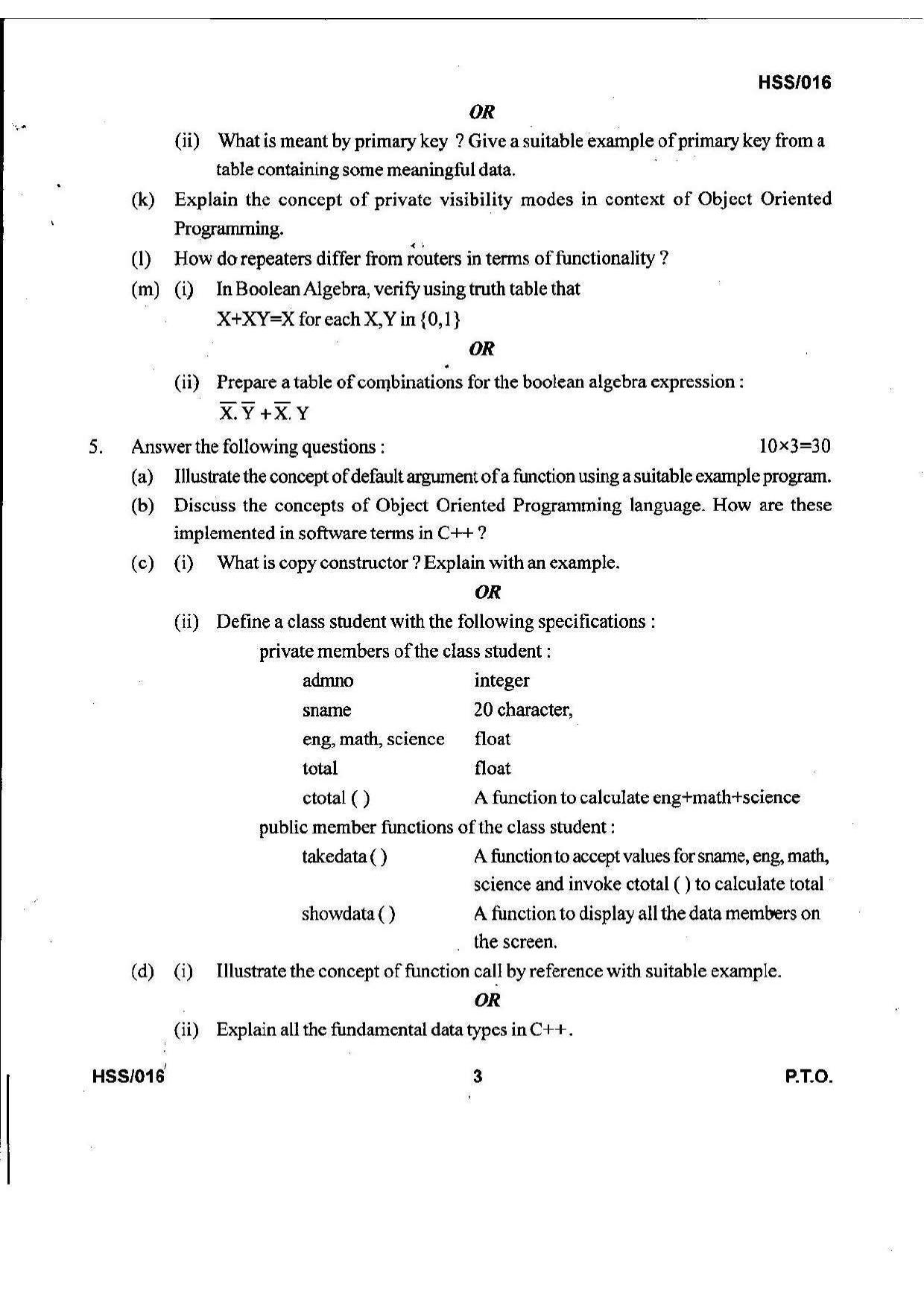 MBSE HSSLC 2021 Science Question Paper - Page 11