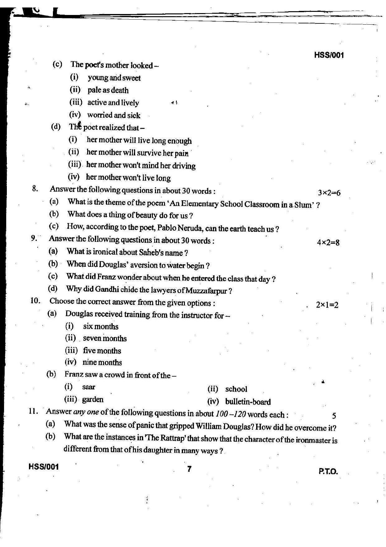 MBSE HSSLC 2021 Science Question Paper - Page 19
