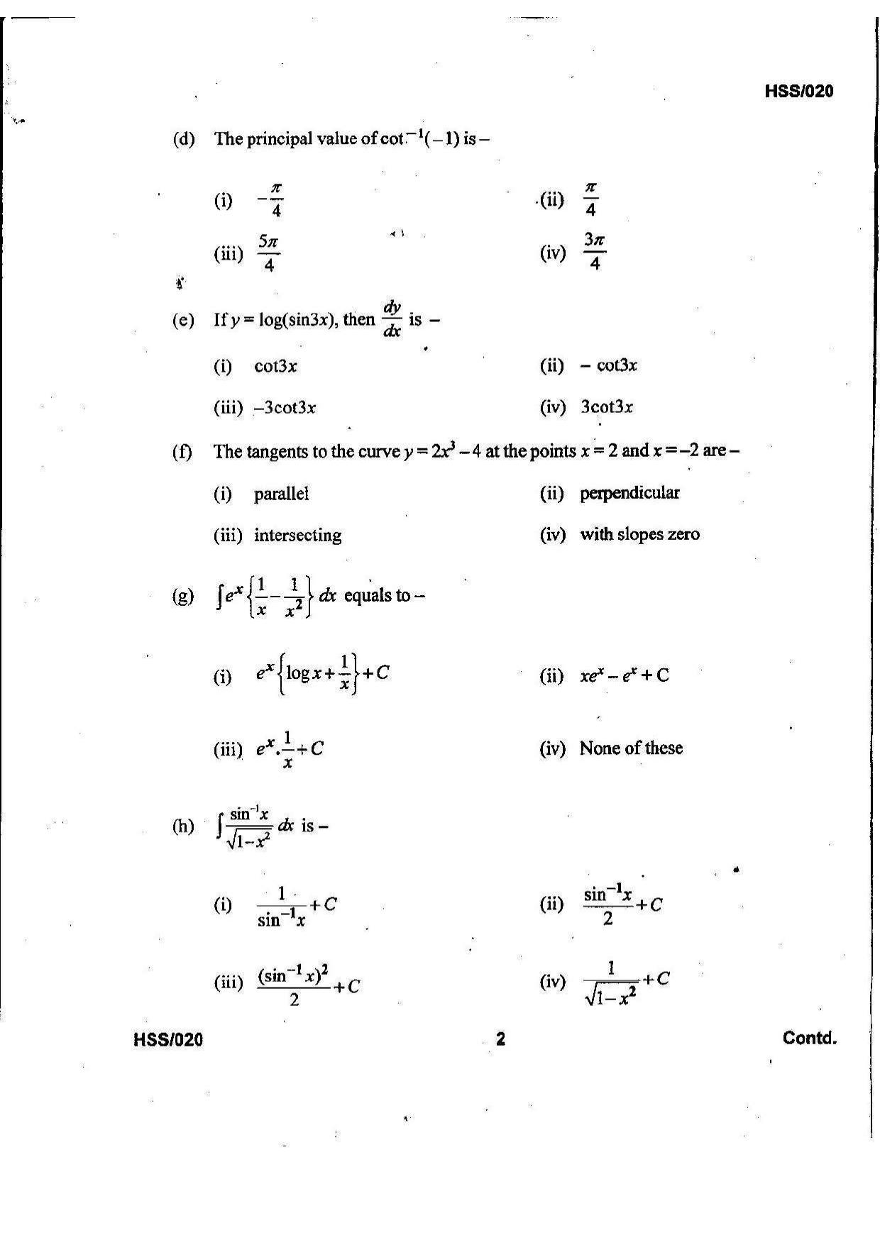 MBSE HSSLC 2021 Science Question Paper - Page 26