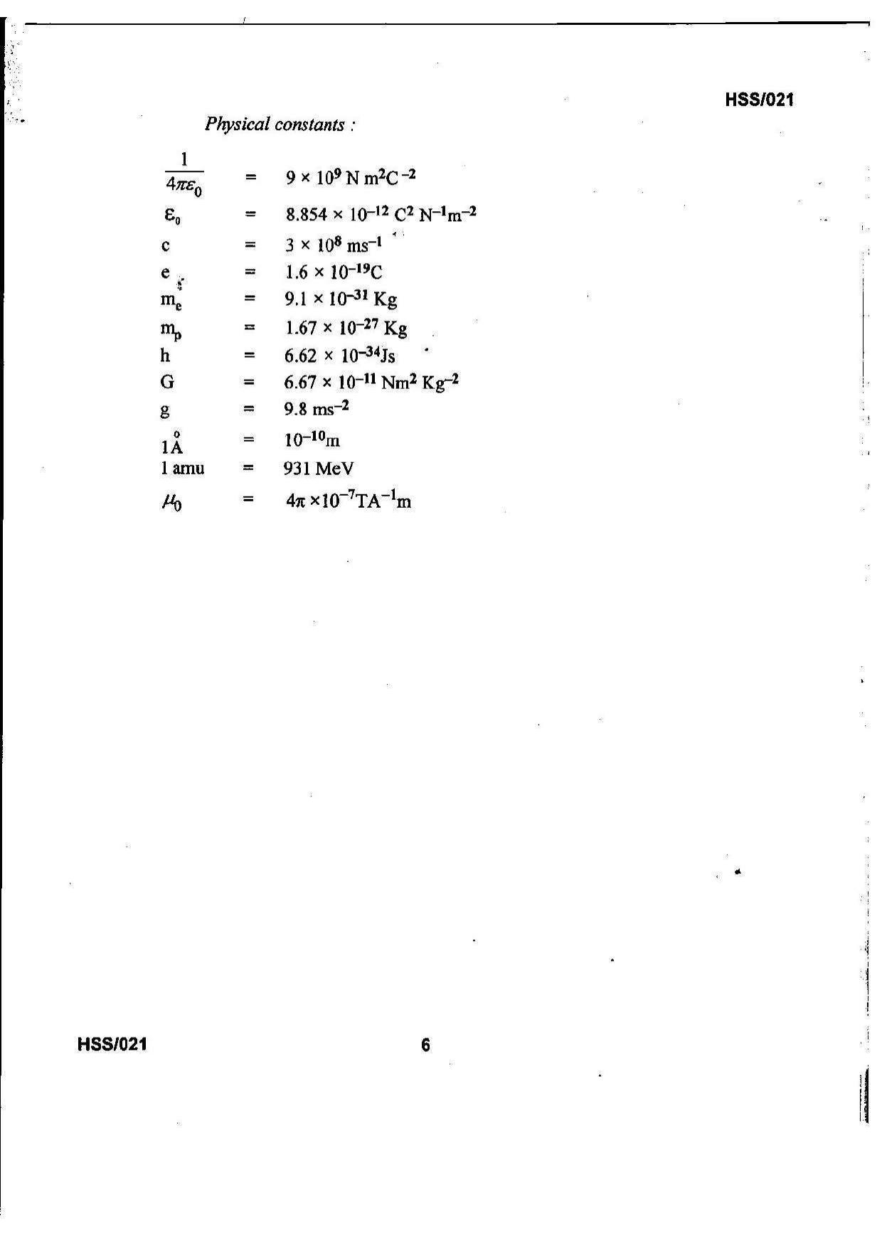 MBSE HSSLC 2021 Science Question Paper - Page 41
