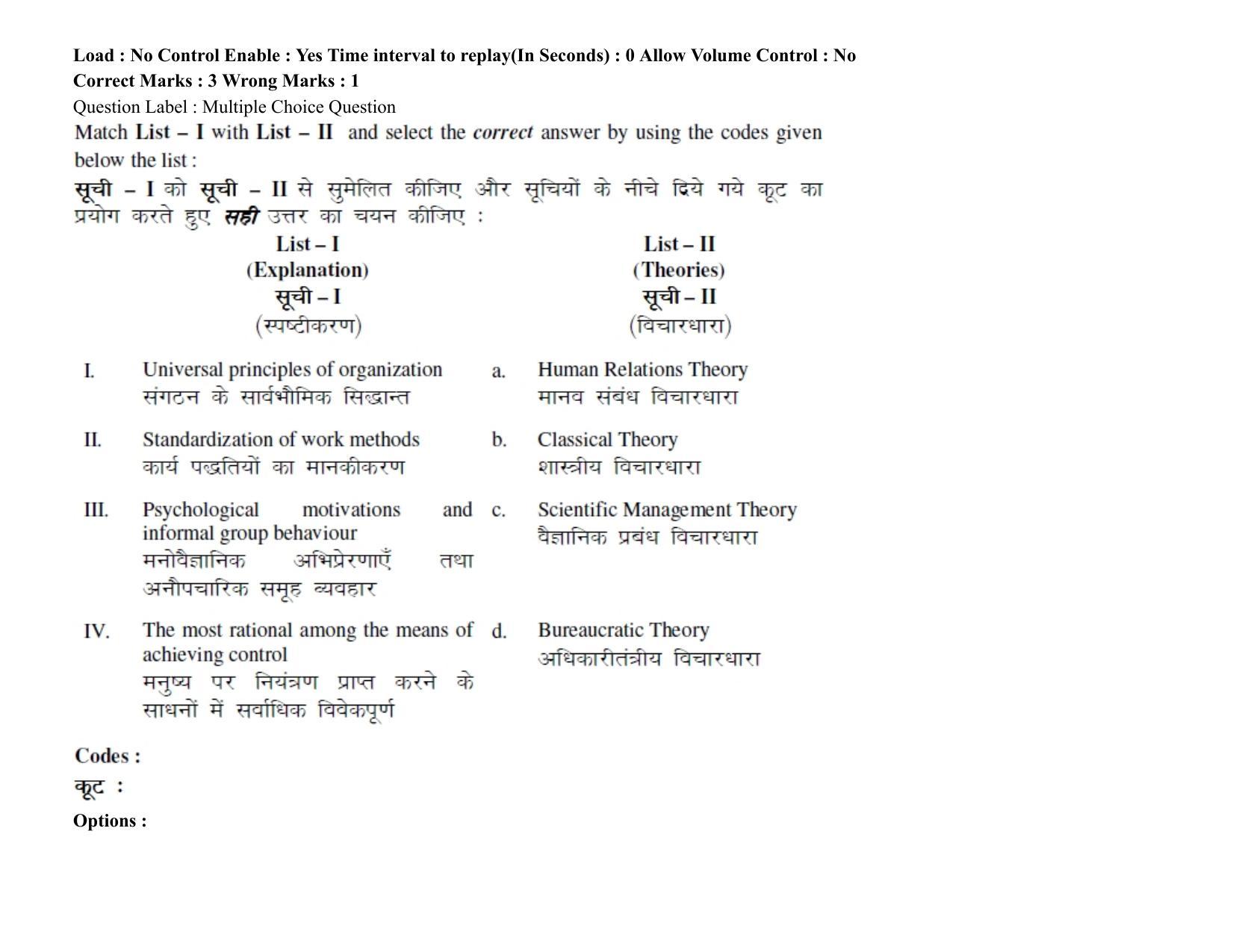 BHU RET Public Administrationi 2021 Question Paper - Page 50