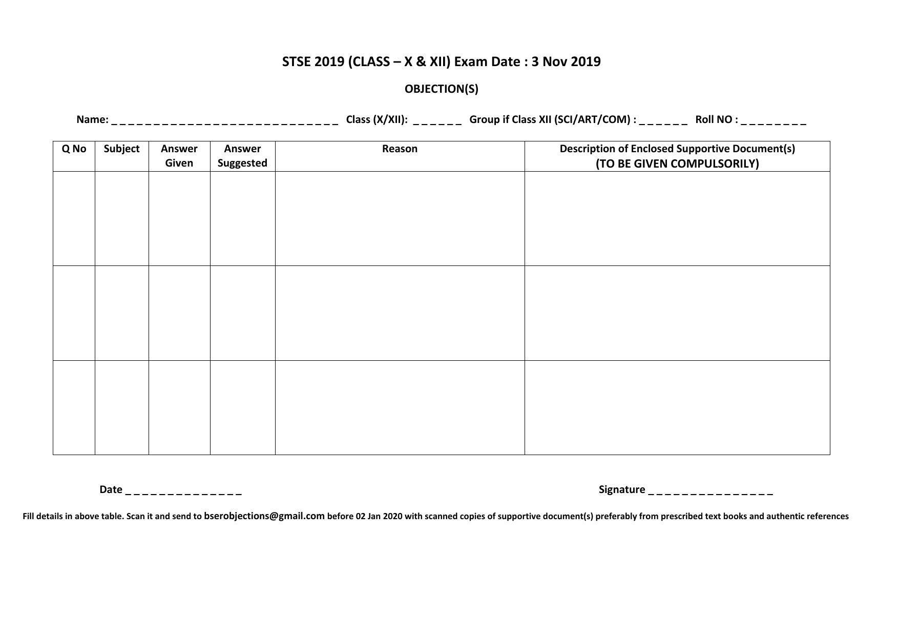 Rajasthan STSE 2019 Class 10 Answer Key - Page 4