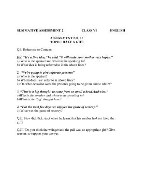 CBSE Worksheets for Class 6 English Practice Assignment 22