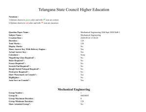 TS PGECET 2020: Mechanical Engineering Question Papers