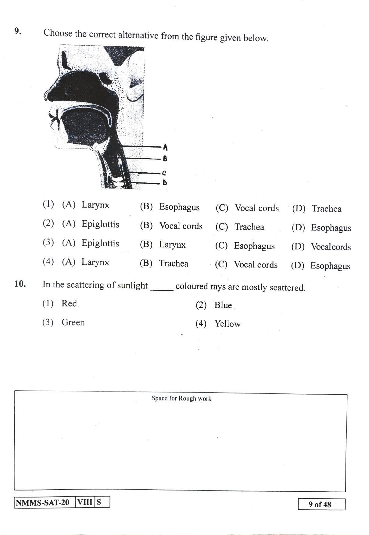 SAT HINDI 2020-21 Class 8 Maharashtra NMMS Question Papers - Page 9