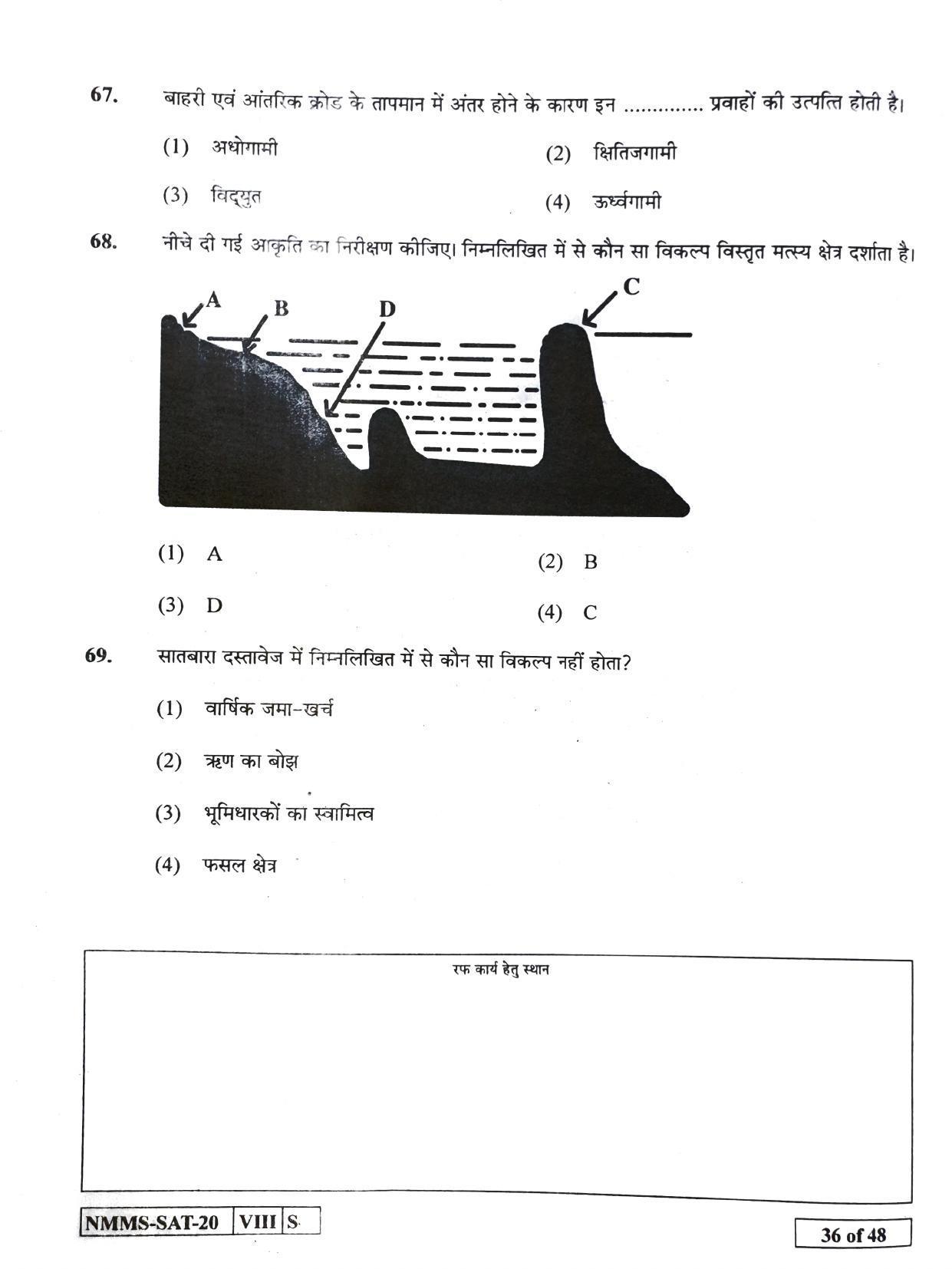 SAT HINDI 2020-21 Class 8 Maharashtra NMMS Question Papers - Page 36