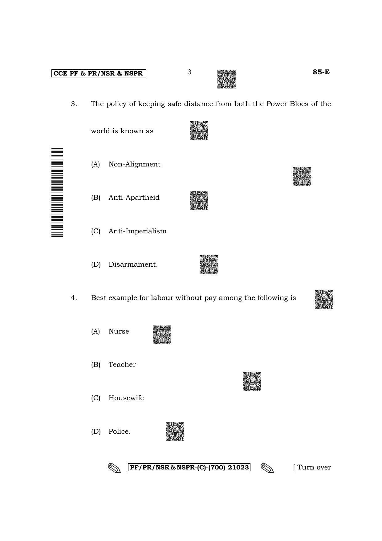 Karnataka SSLC Social Science - English Medium Question Paper 2022 (C Version) - Page 3