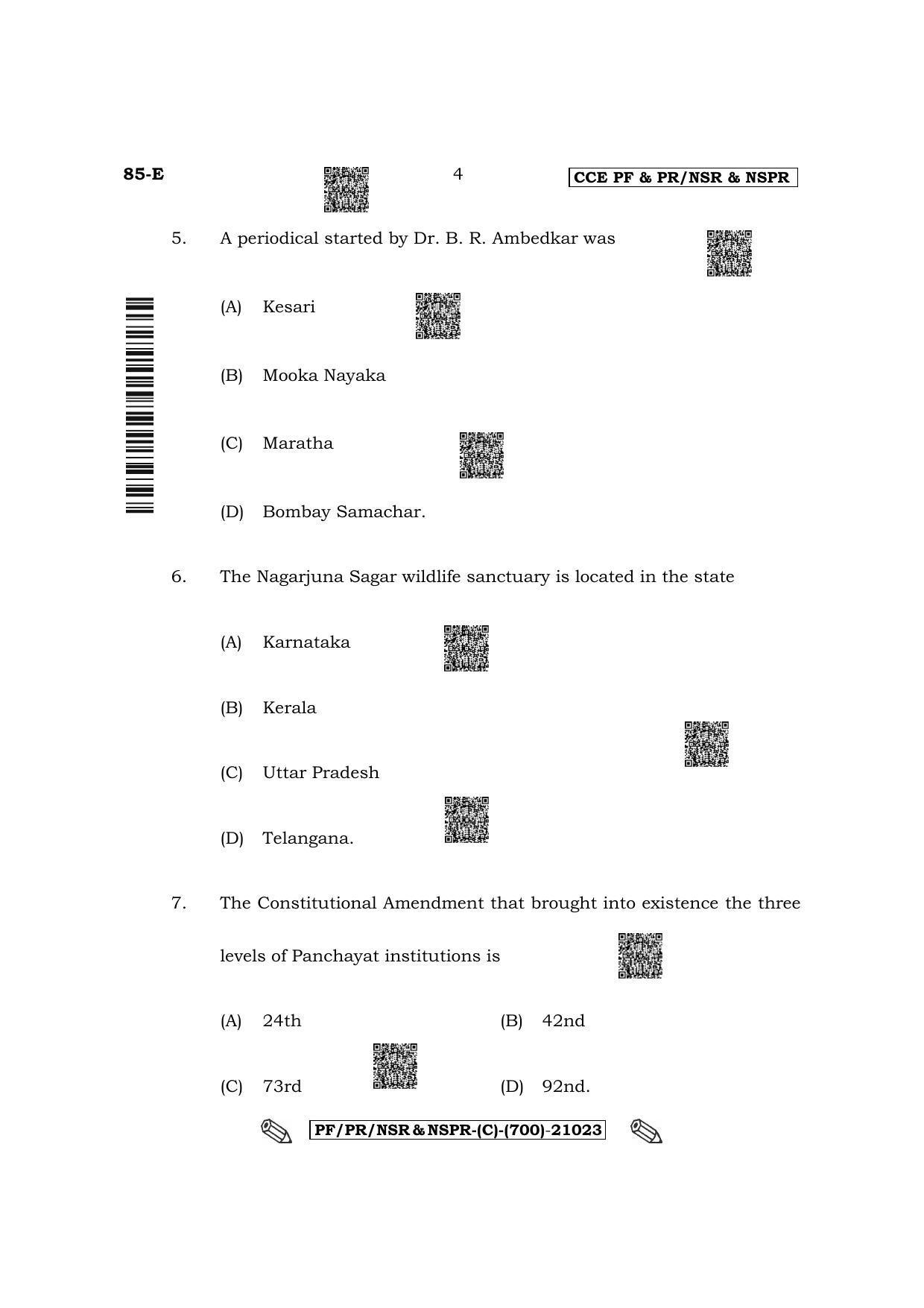 Karnataka SSLC Social Science - English Medium Question Paper 2022 (C Version) - Page 4