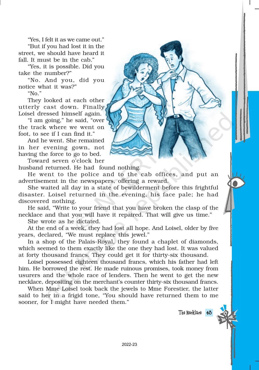 NCERT Book for Class 10 English Footprints Without Feet Chapter 7 The Necklace - Page 5