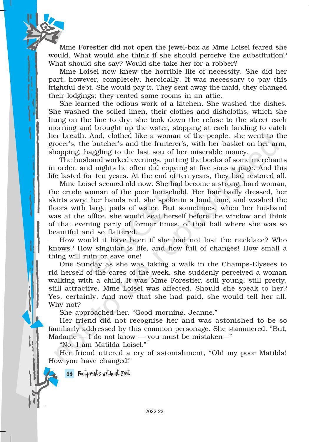 NCERT Book for Class 10 English Footprints Without Feet Chapter 7 The Necklace - Page 6