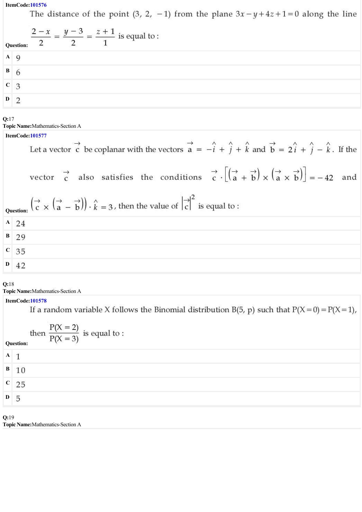 JEE Mains 2022: BTech English (Shift 1) 30-06-2022 Question Paper - Page 6