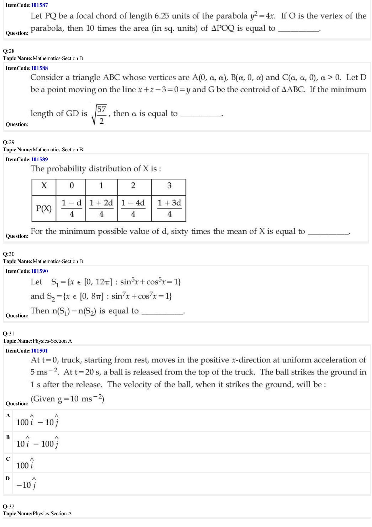 JEE Mains 2022: BTech English (Shift 1) 30-06-2022 Question Paper - Page 9