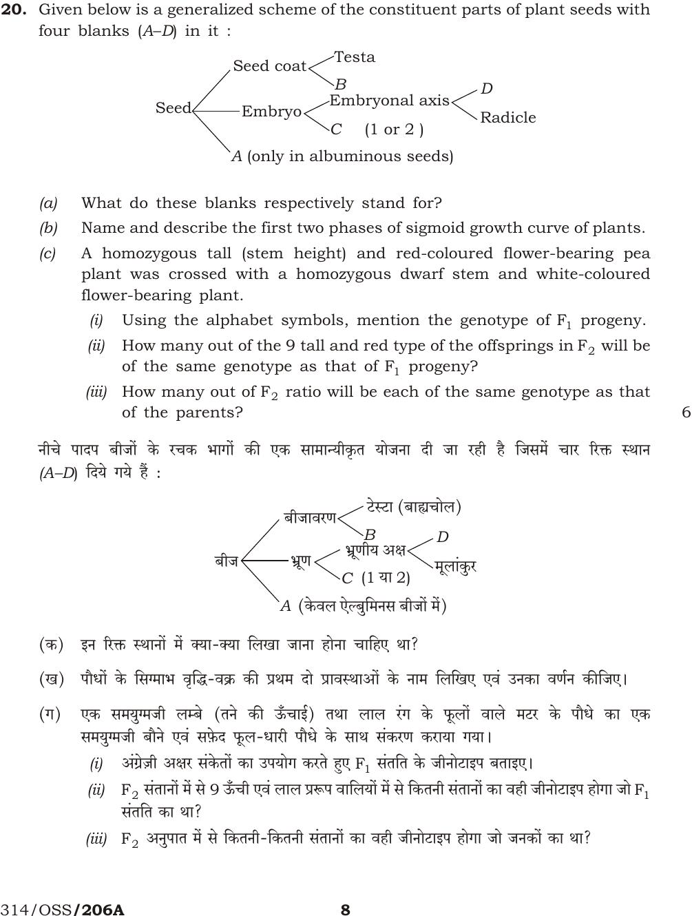 NIOS April 2013 Class 12 Biology Question Paper - Page 7