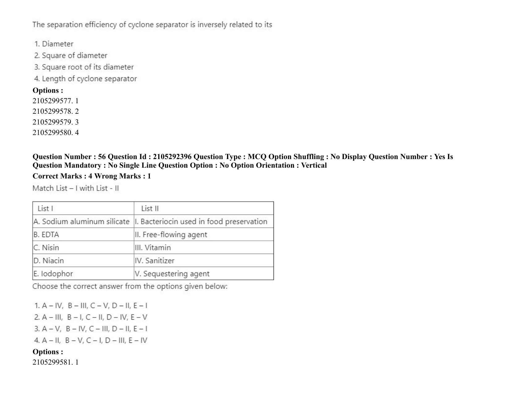ICAR AIEEA PG 2020 DAIRY TECHNOLOGY Question Paper - Page 29