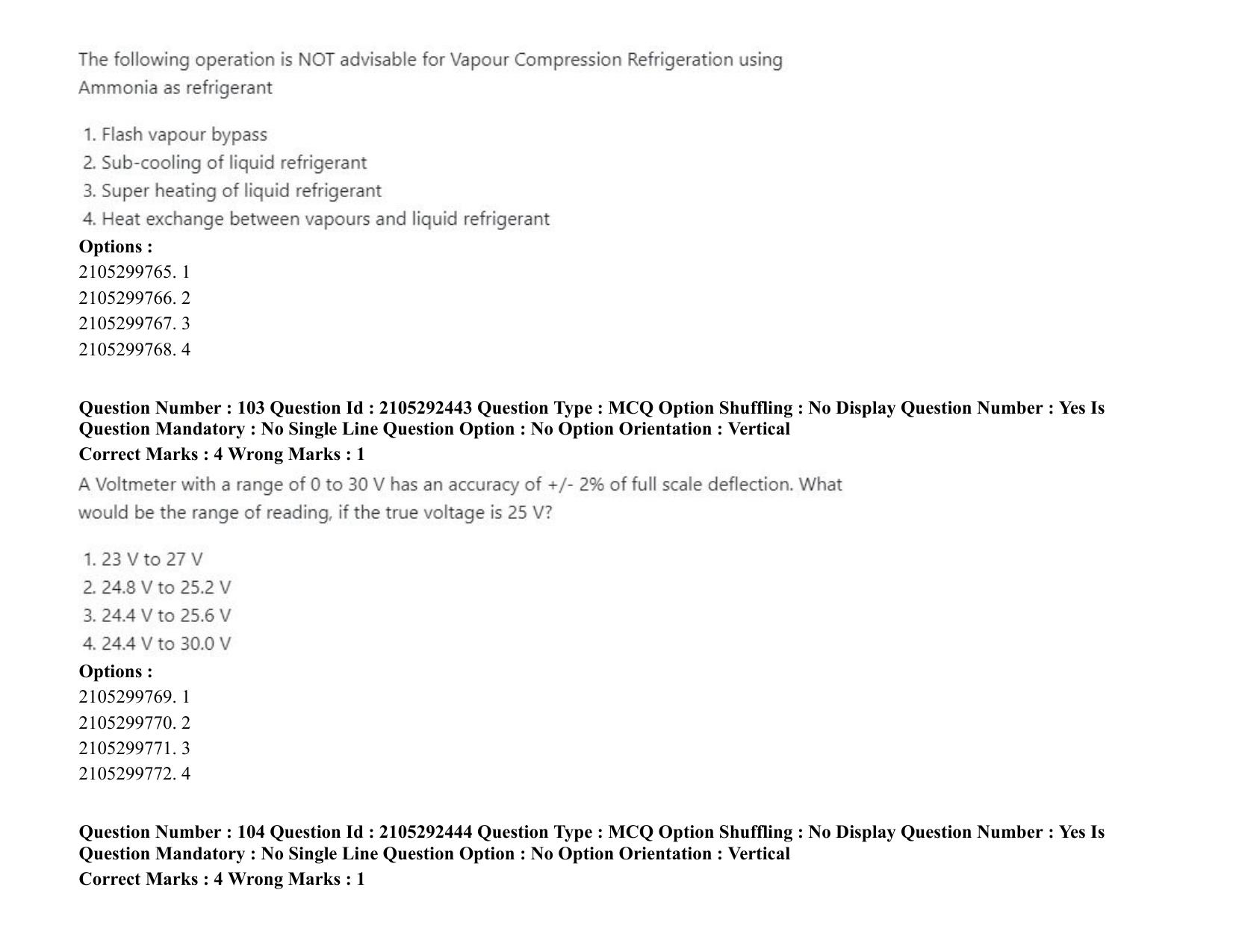 ICAR AIEEA PG 2020 DAIRY TECHNOLOGY Question Paper - Page 54