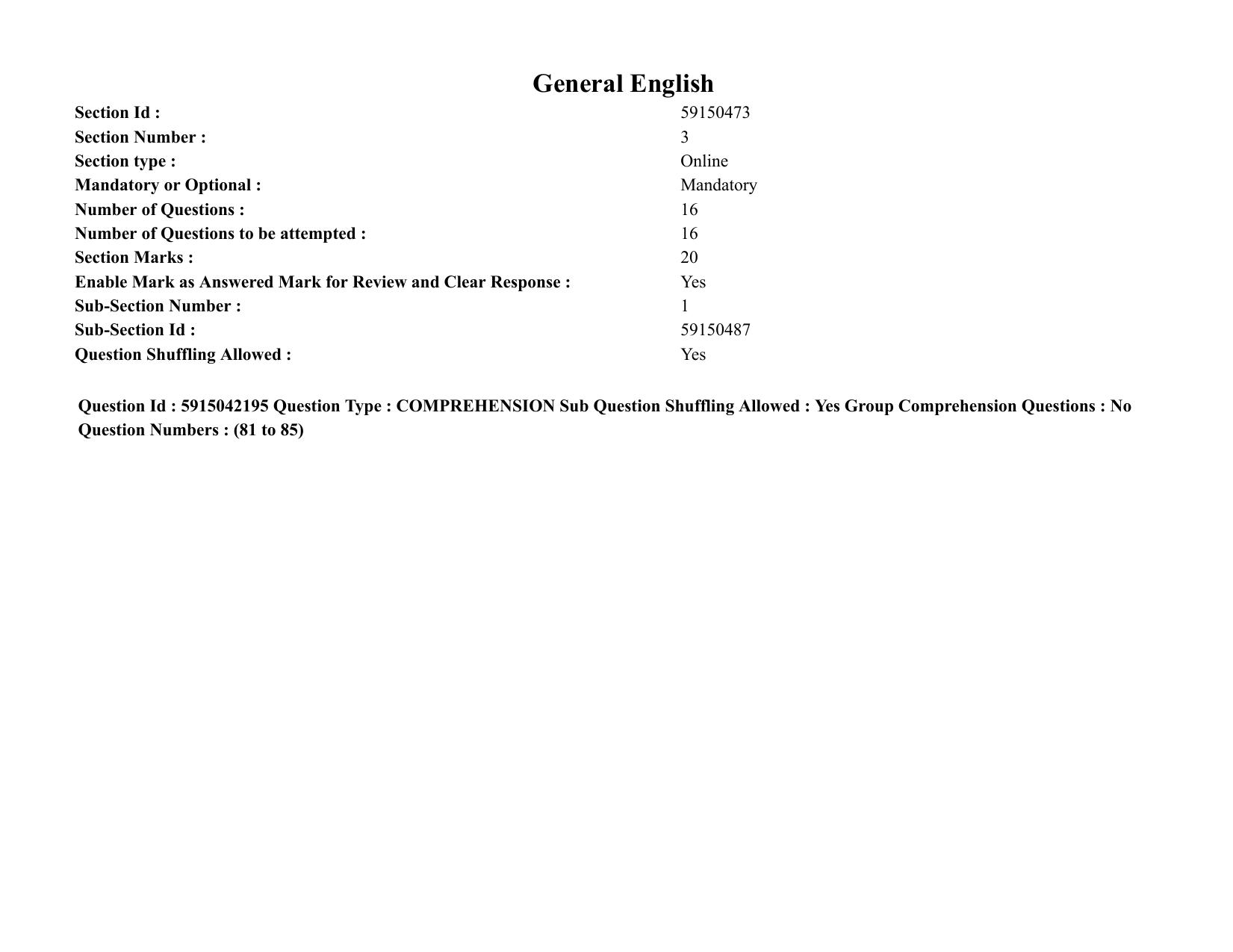 TS EDCET: 25th August 2021 Shift 1 Question Paper & Answer Key - Page 61
