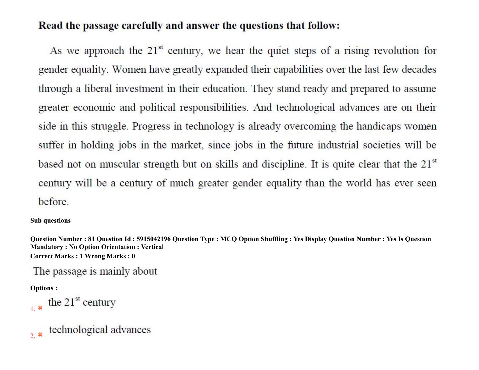 TS EDCET: 25th August 2021 Shift 1 Question Paper & Answer Key - Page 62