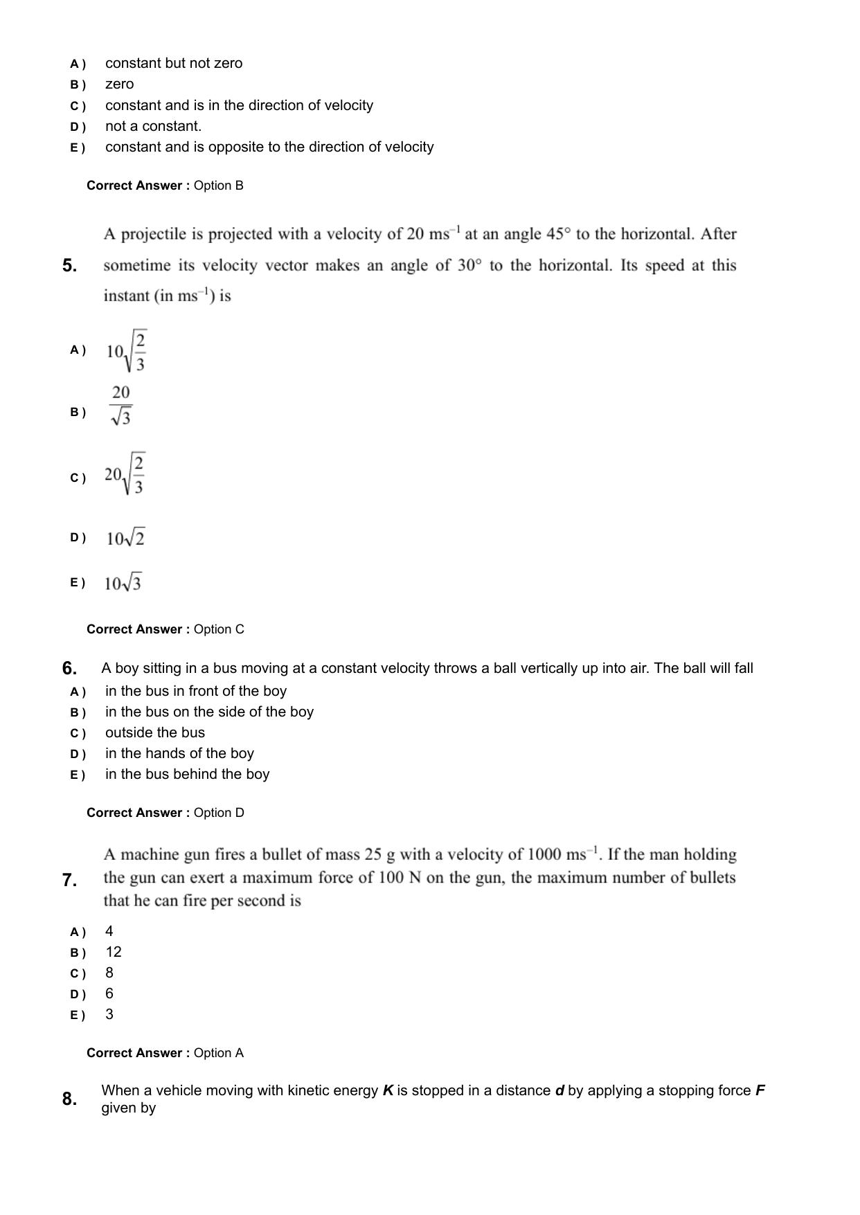 KEAM 2024 June 8 Question Paper with Answer Key - Page 2
