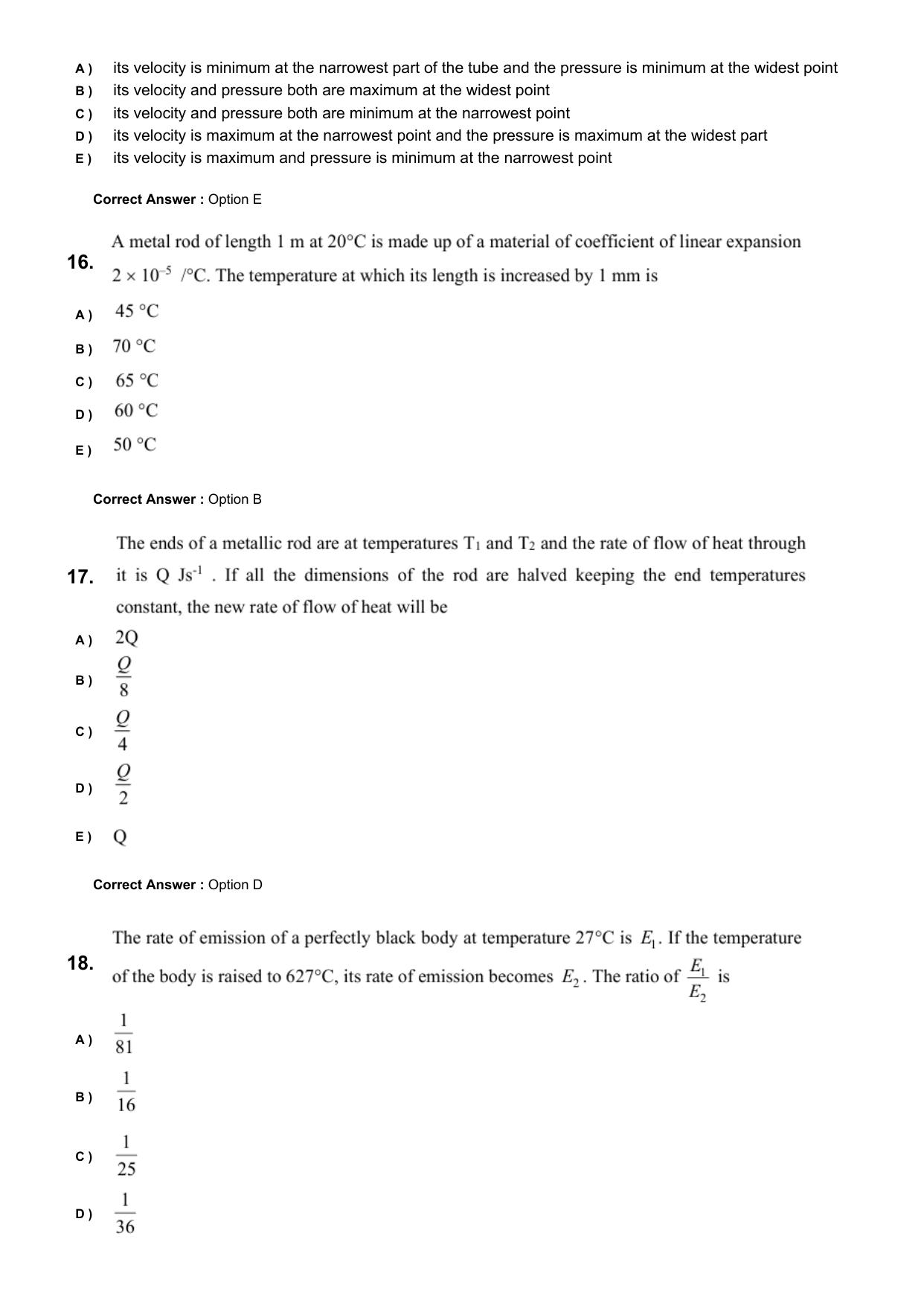 KEAM 2024 June 8 Question Paper with Answer Key - Page 5