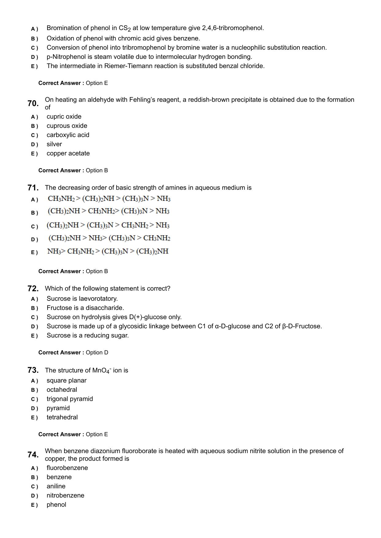 KEAM 2024 June 8 Question Paper with Answer Key - Page 17