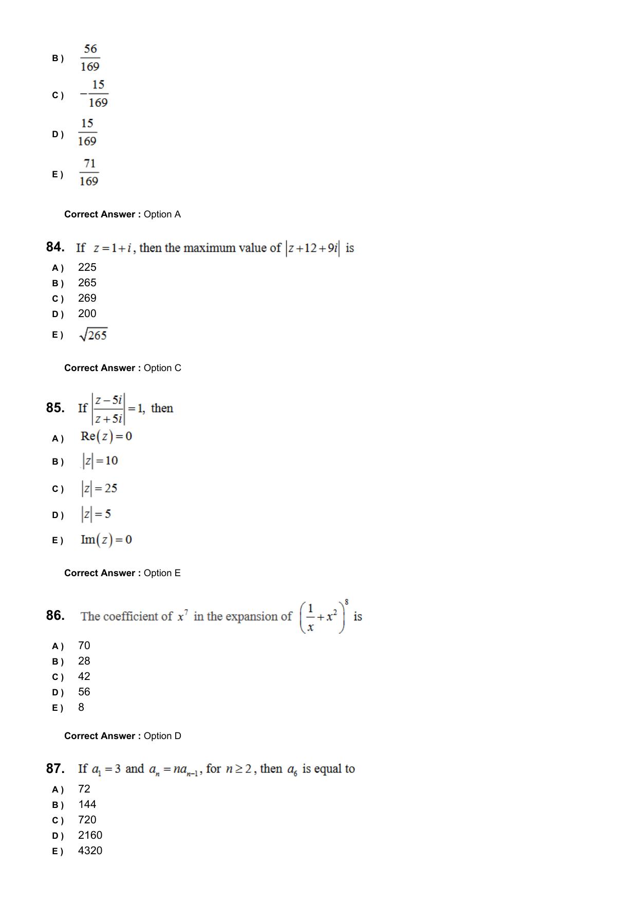 KEAM 2024 June 8 Question Paper with Answer Key - Page 20