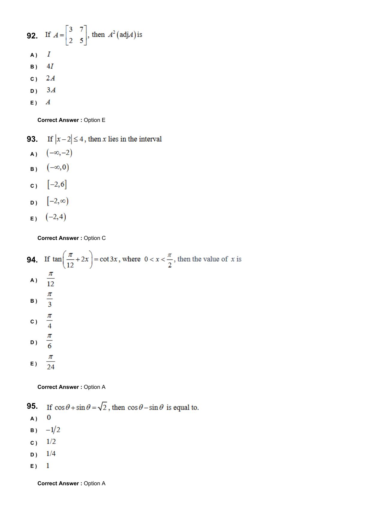 KEAM 2024 June 8 Question Paper with Answer Key - Page 22