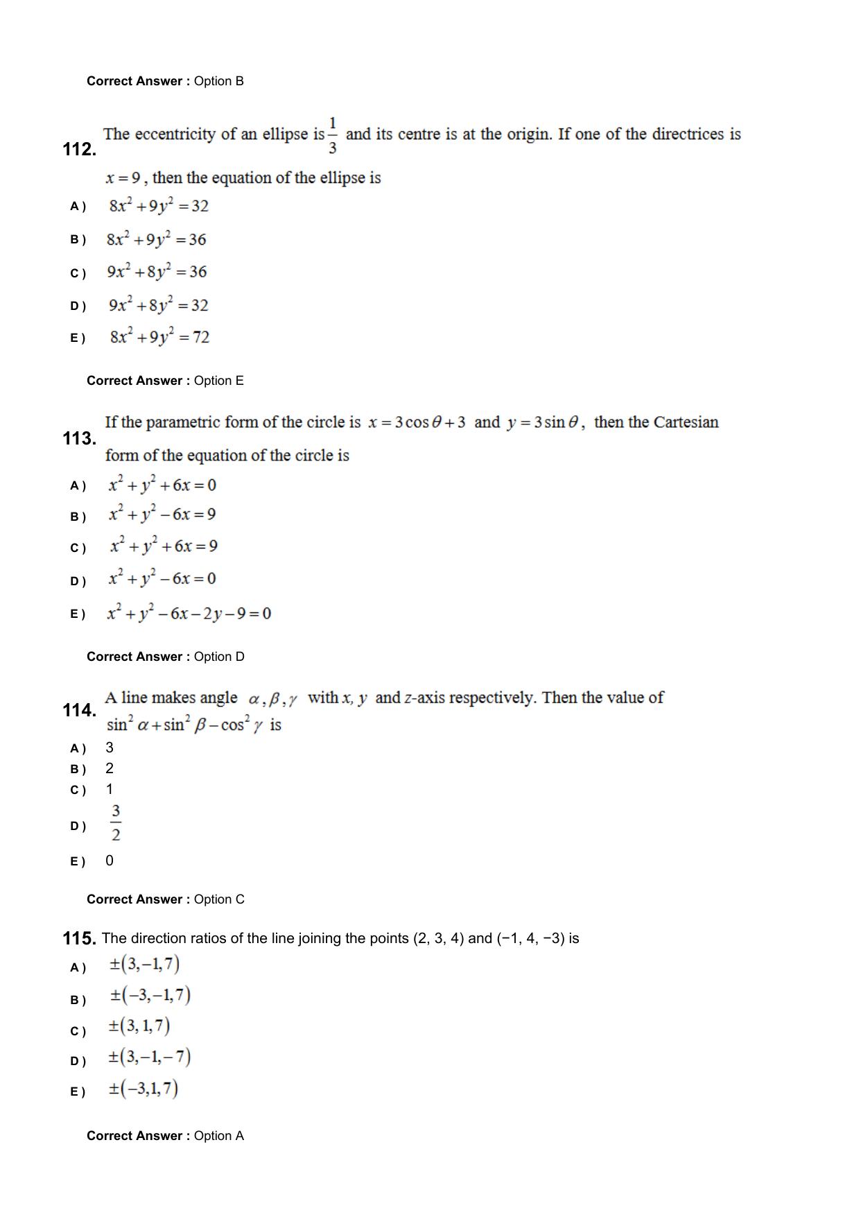 KEAM 2024 June 8 Question Paper with Answer Key - Page 27