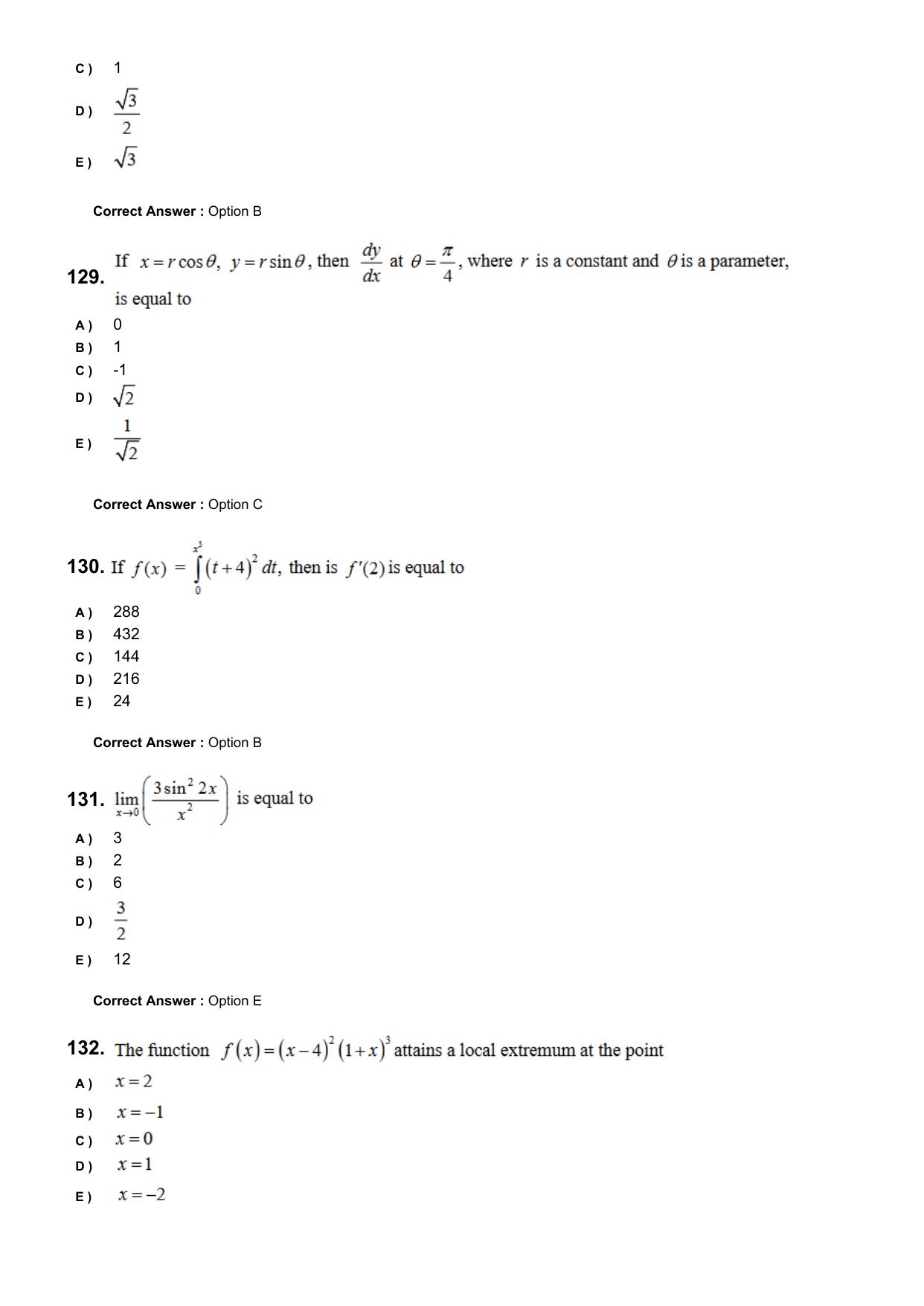 KEAM 2024 June 8 Question Paper with Answer Key - Page 31