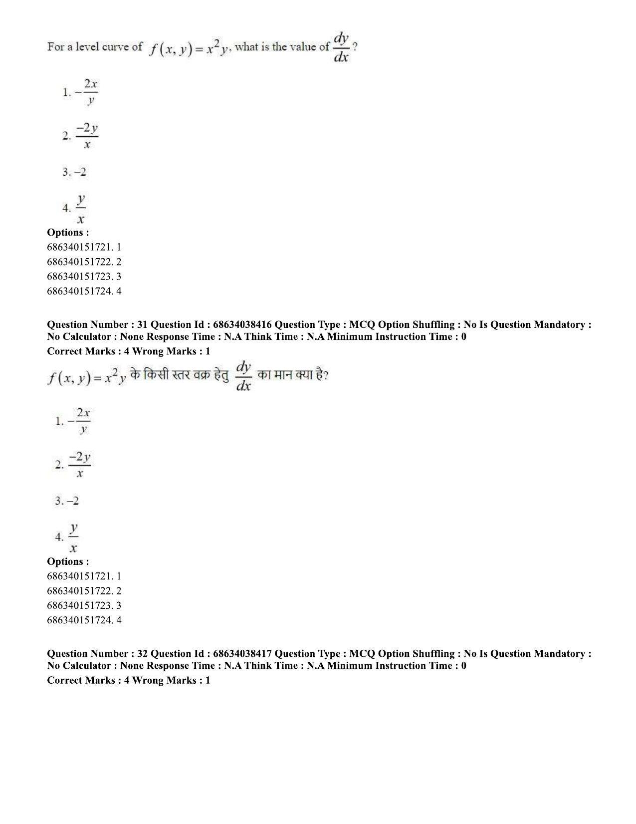 CUET PG 2023: COQP10 – Economics (Eng) - Shift 2 (25-06-2023) Question Paper - Page 33