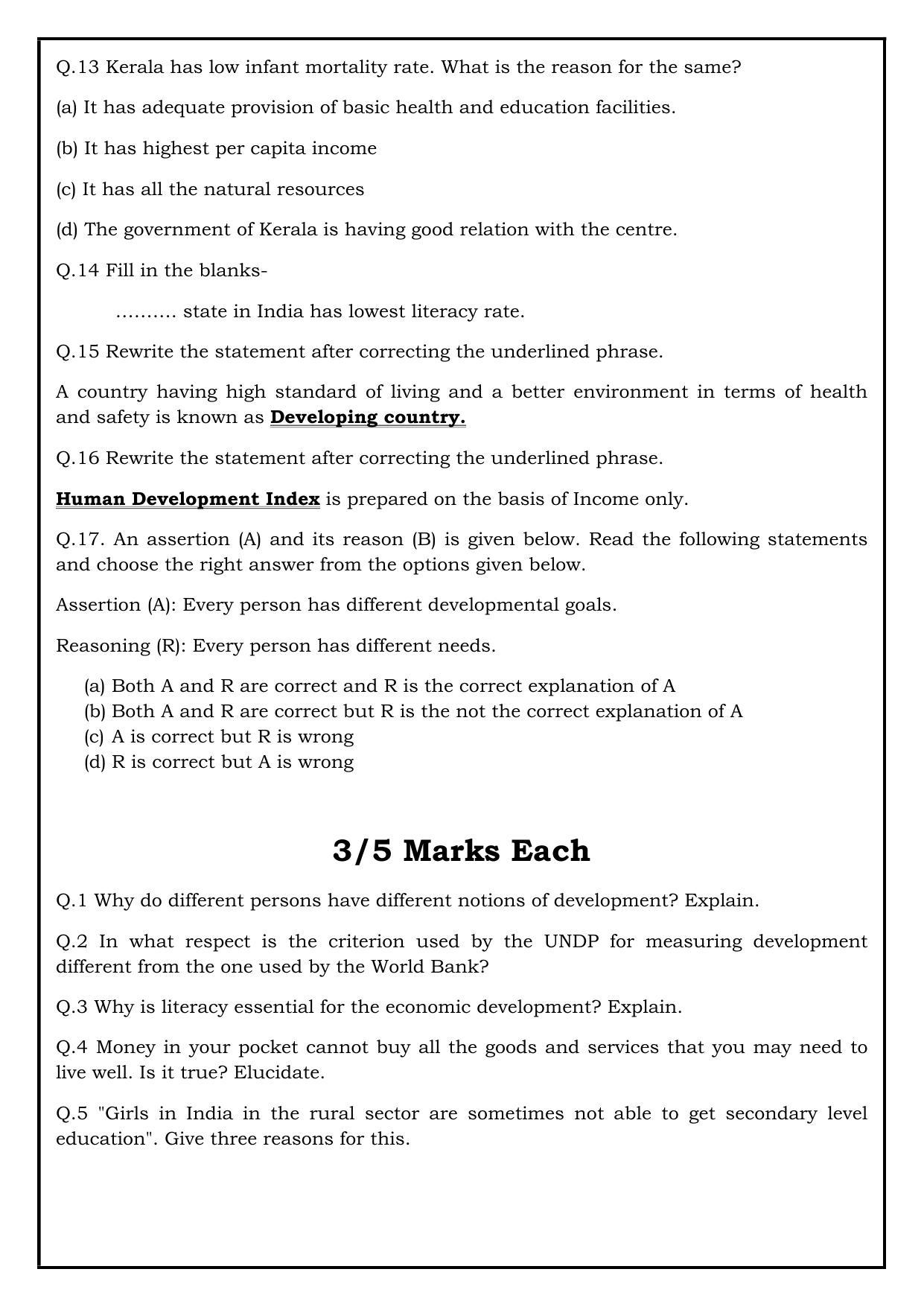 Edudel Class 10 Social Science (English Medium) Question Bank - Page 2