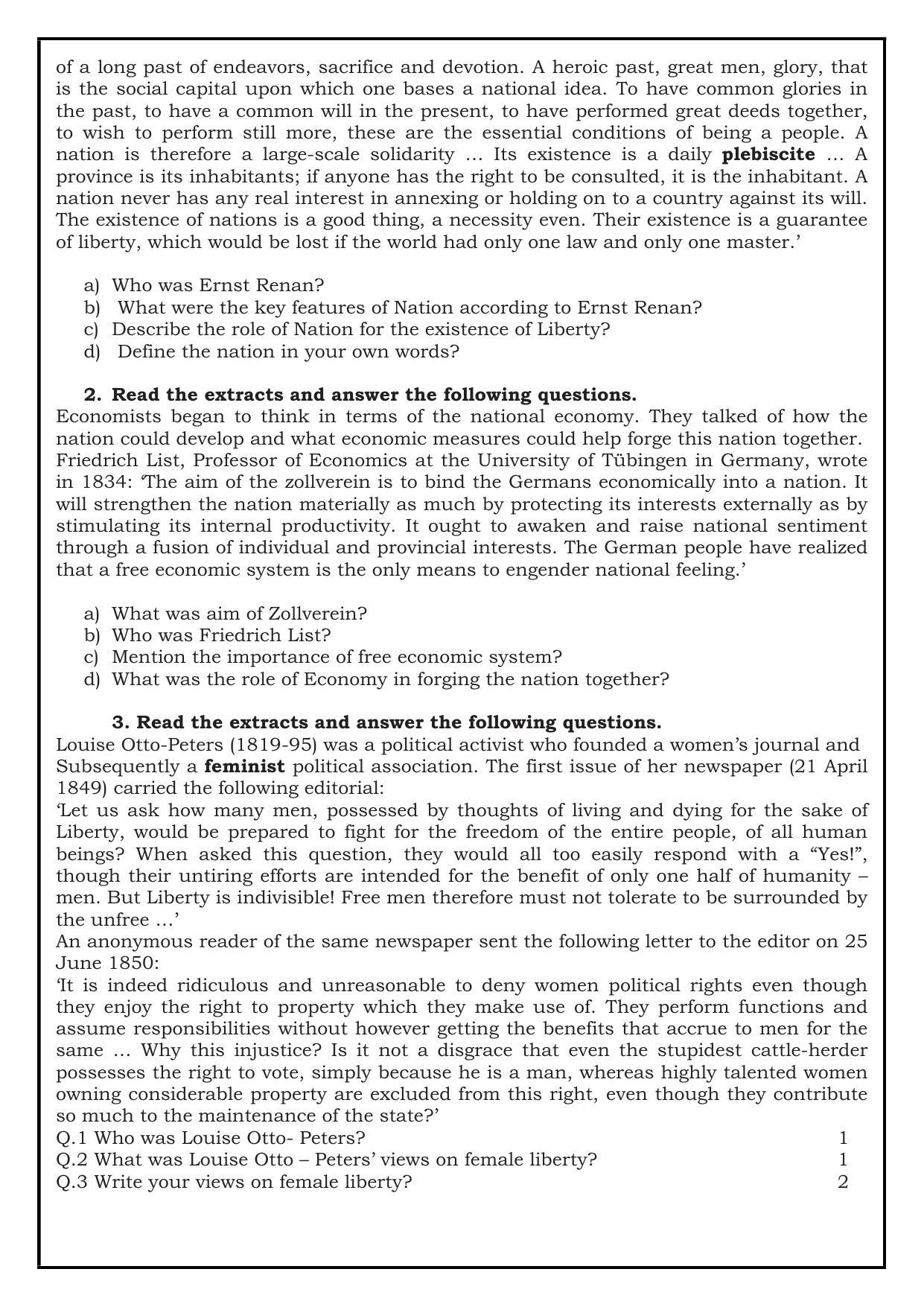 Edudel Class 10 Social Science (English Medium) Question Bank - Page 7