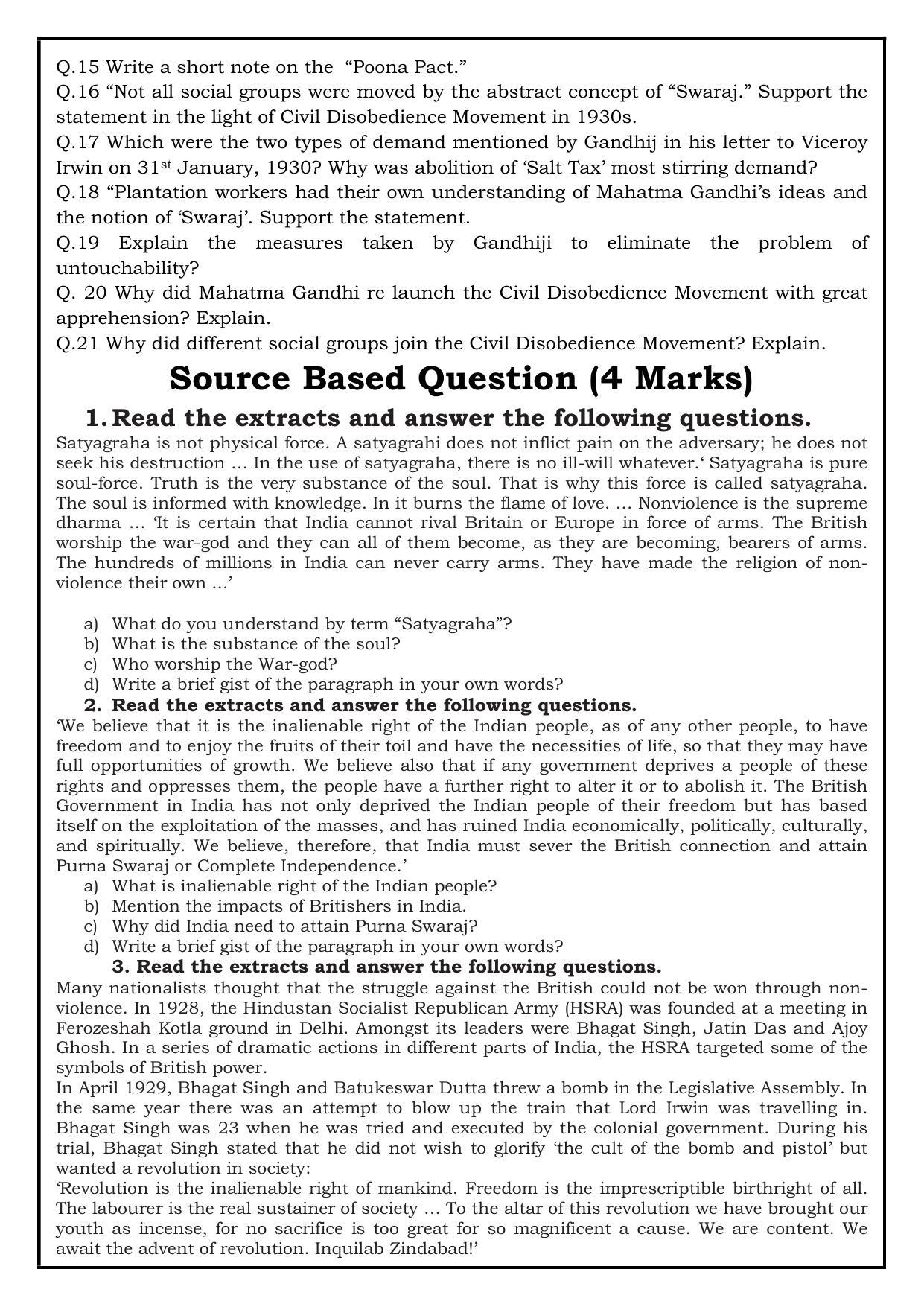 Edudel Class 10 Social Science (English Medium) Question Bank - Page 10