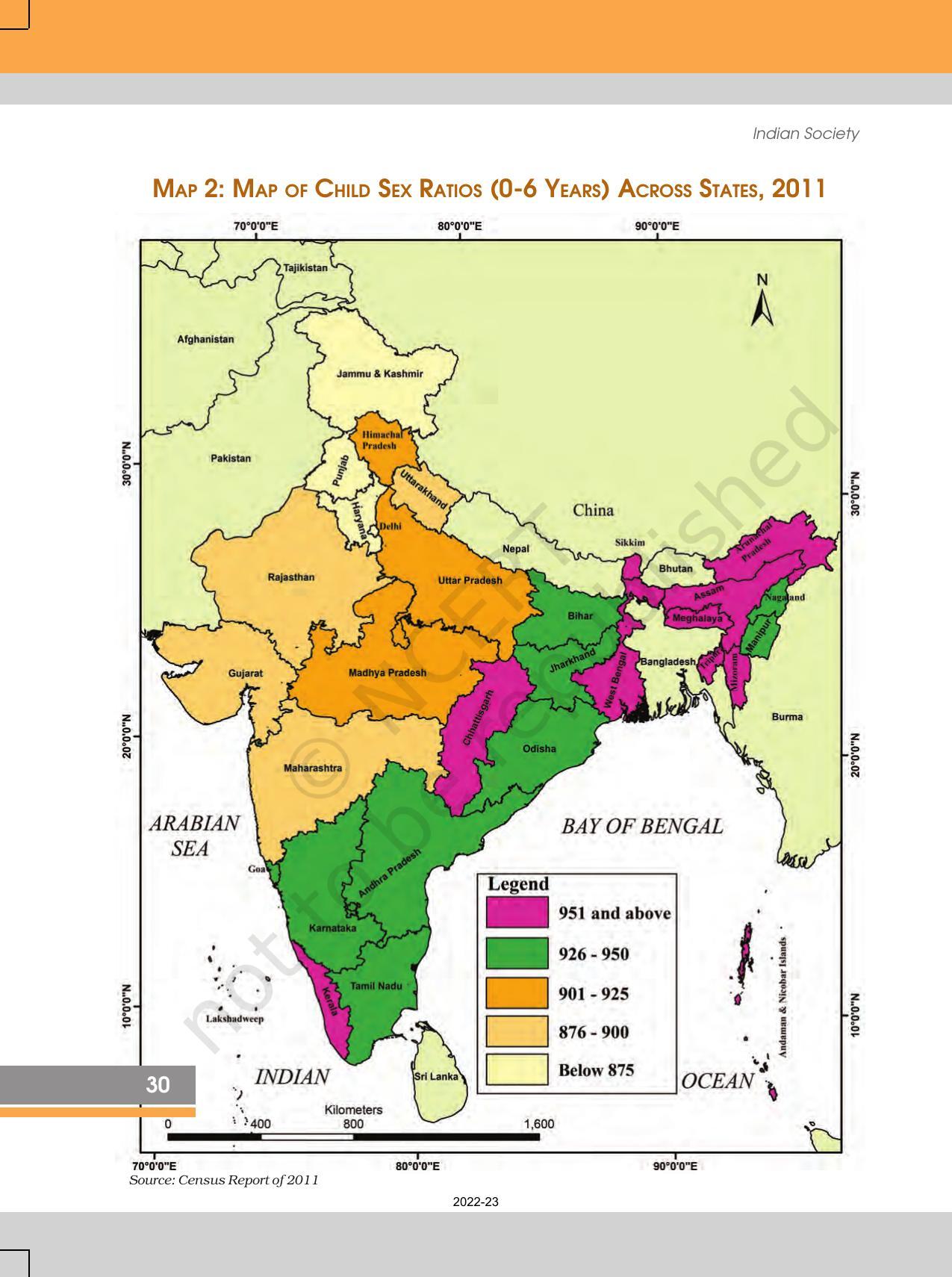 NCERT Book for Class 12 Sociology (Indian Society) Chapter 2 The Demographic Structure of the Indian Society - Page 22