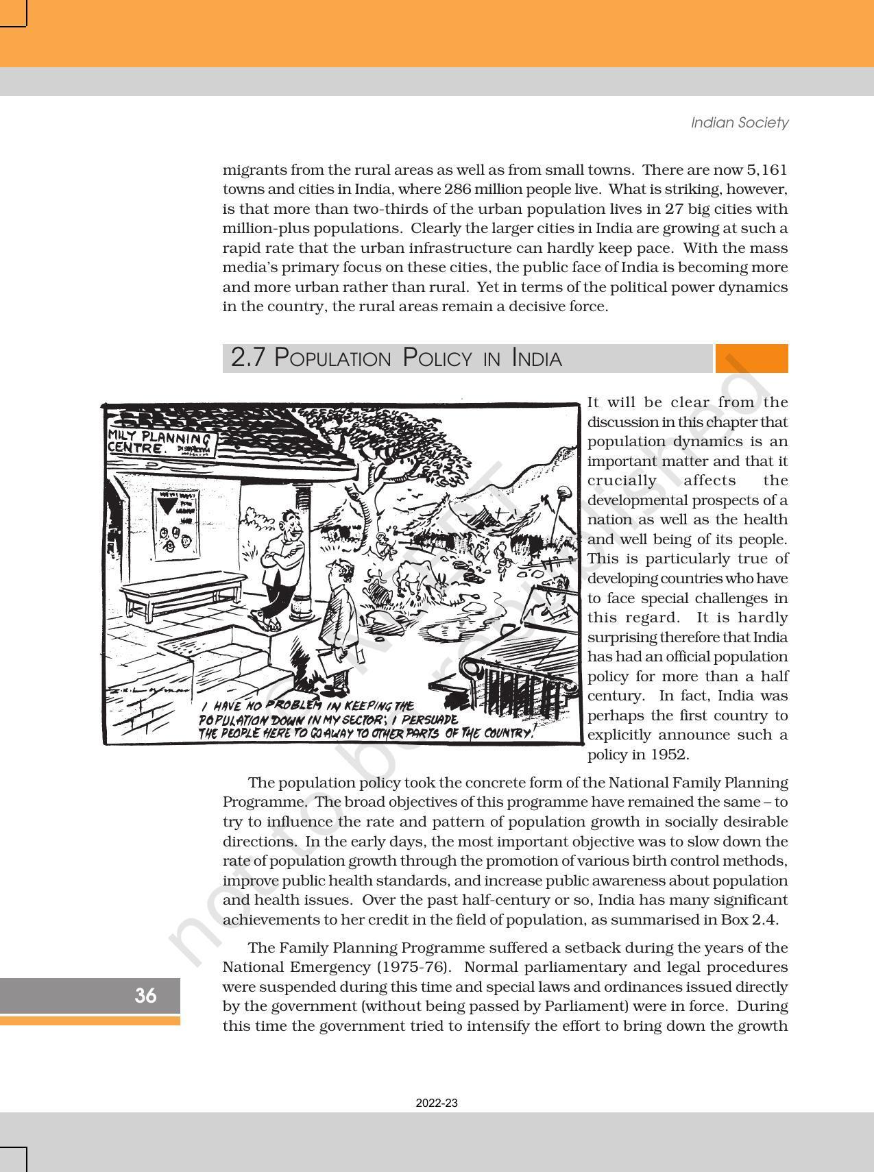 NCERT Book for Class 12 Sociology (Indian Society) Chapter 2 The Demographic Structure of the Indian Society - Page 28