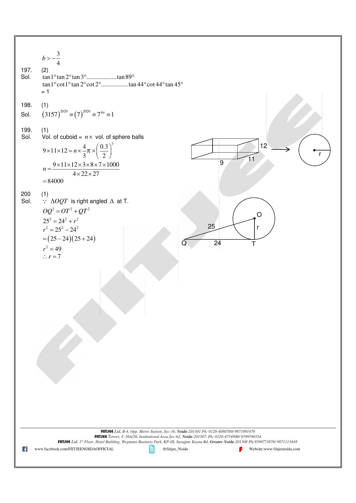 Uttar Pradesh NTSE 2020 SAT Answer Key - Page 10