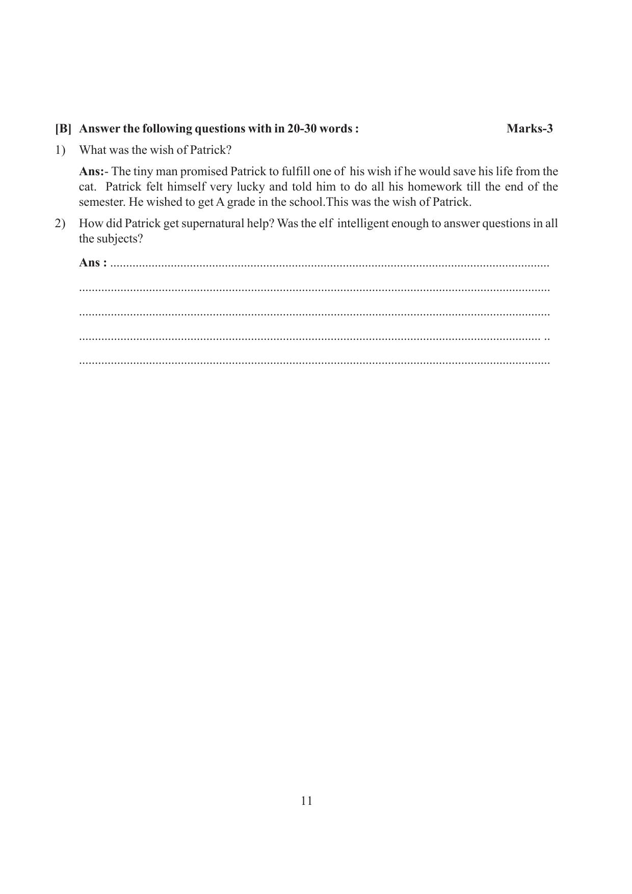 Tripura Board Class 6 English Workbooks - Page 11