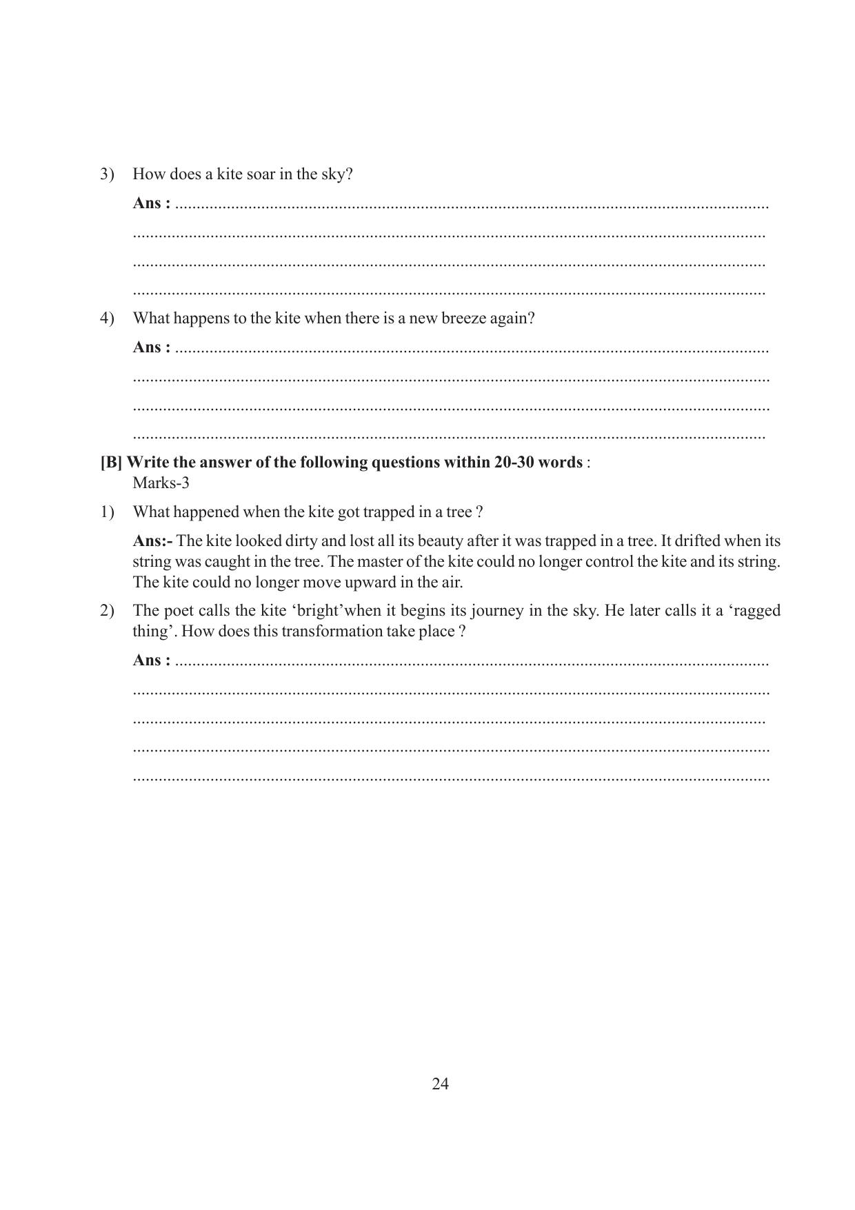 Tripura Board Class 6 English Workbooks - Page 24