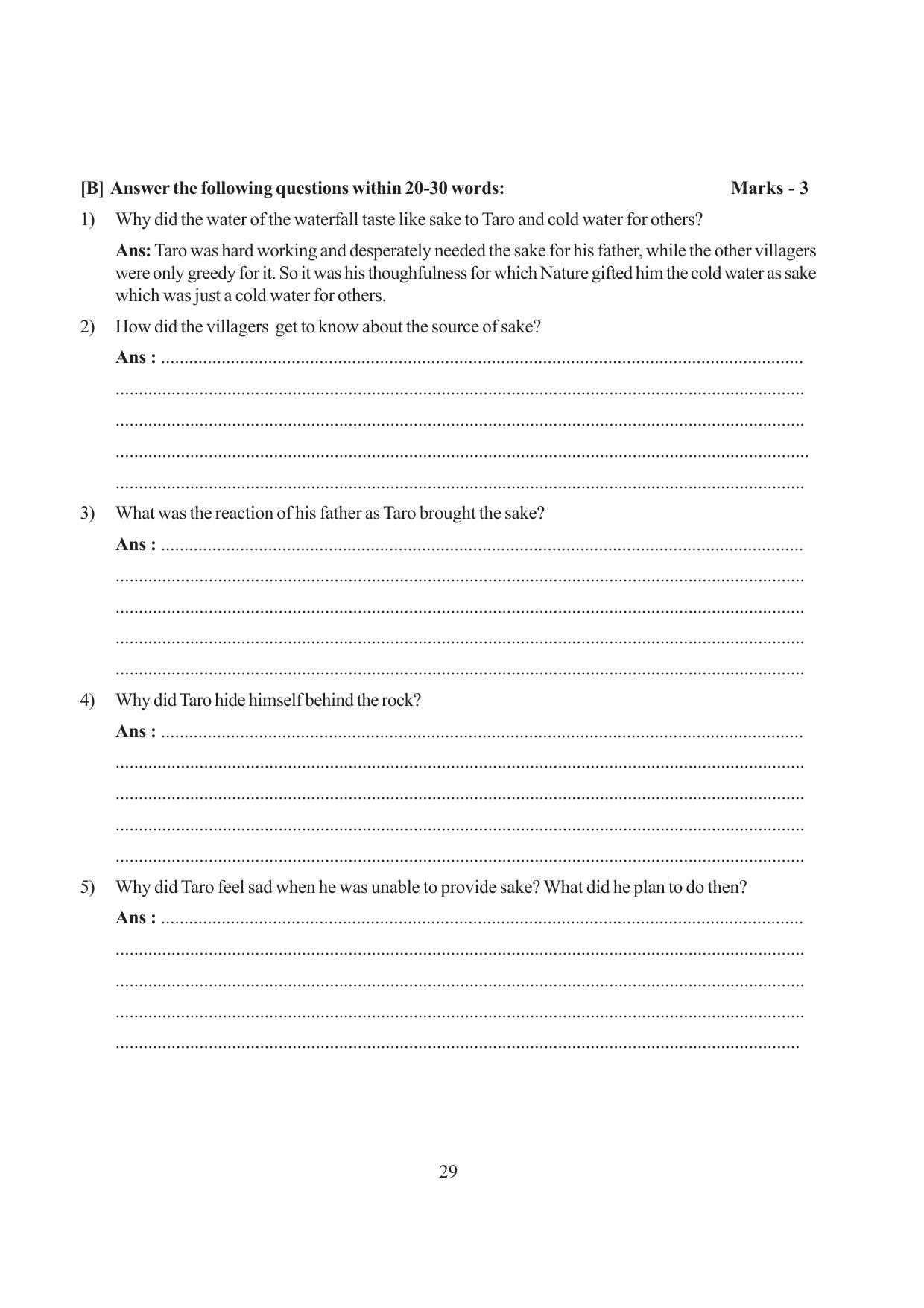 Tripura Board Class 6 English Workbooks - Page 29