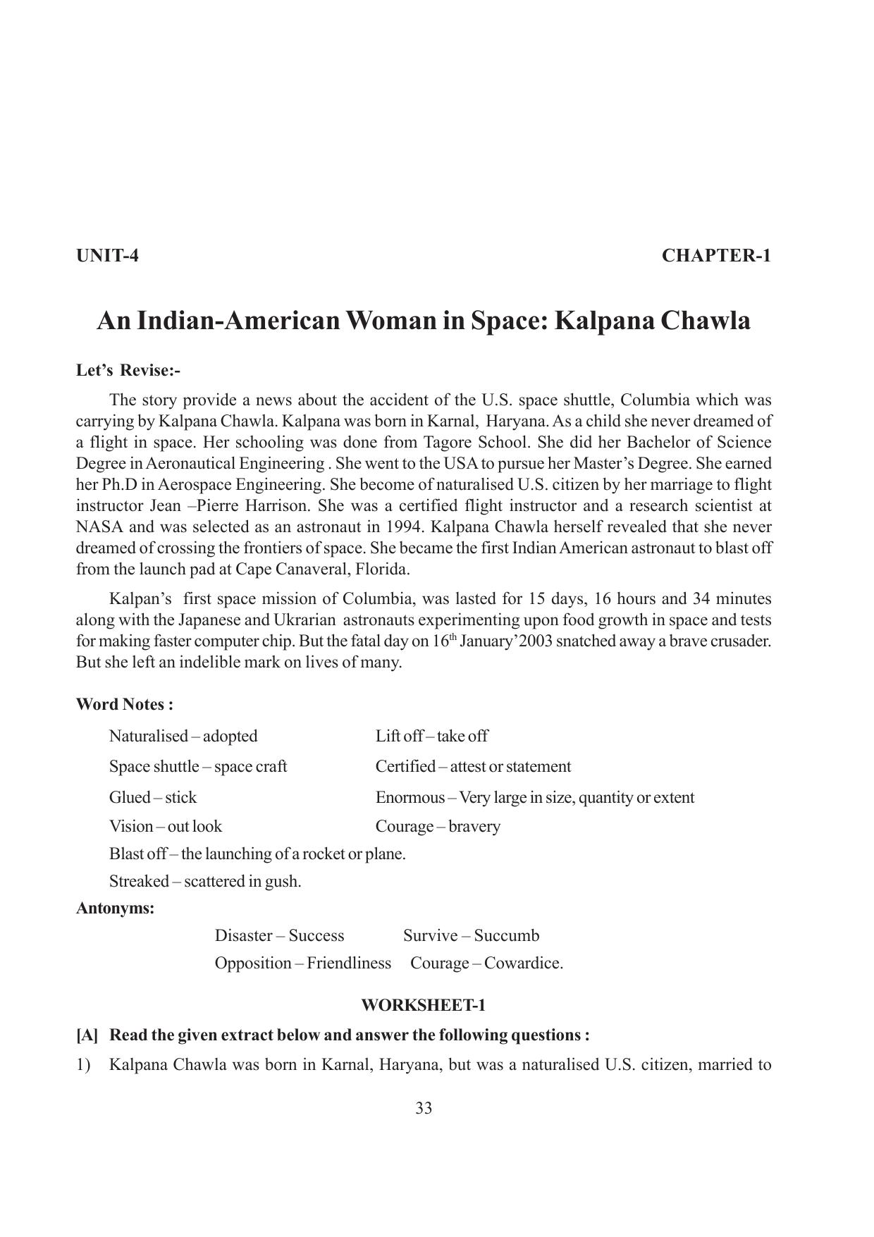 Tripura Board Class 6 English Workbooks - Page 33