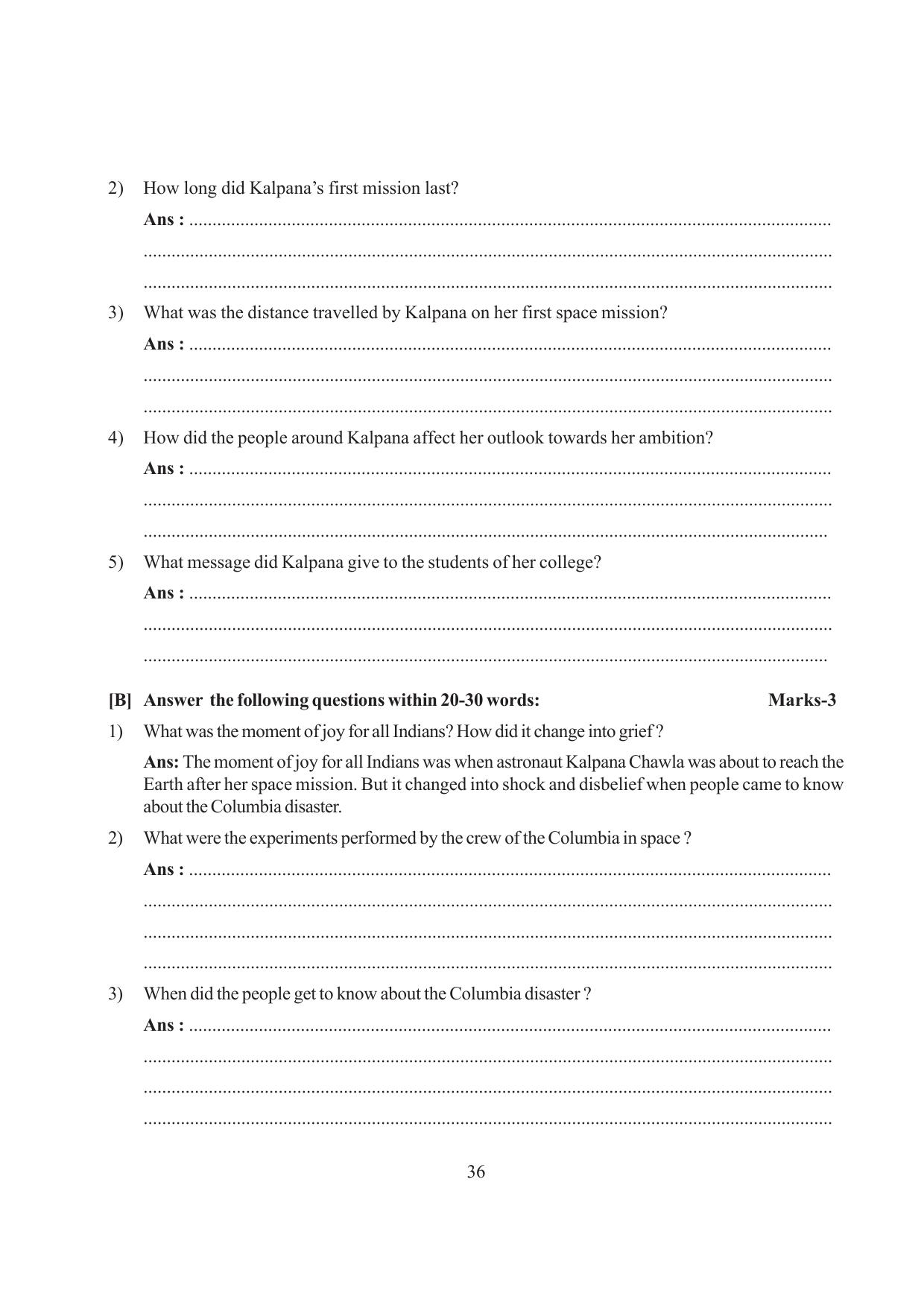 Tripura Board Class 6 English Workbooks - Page 36