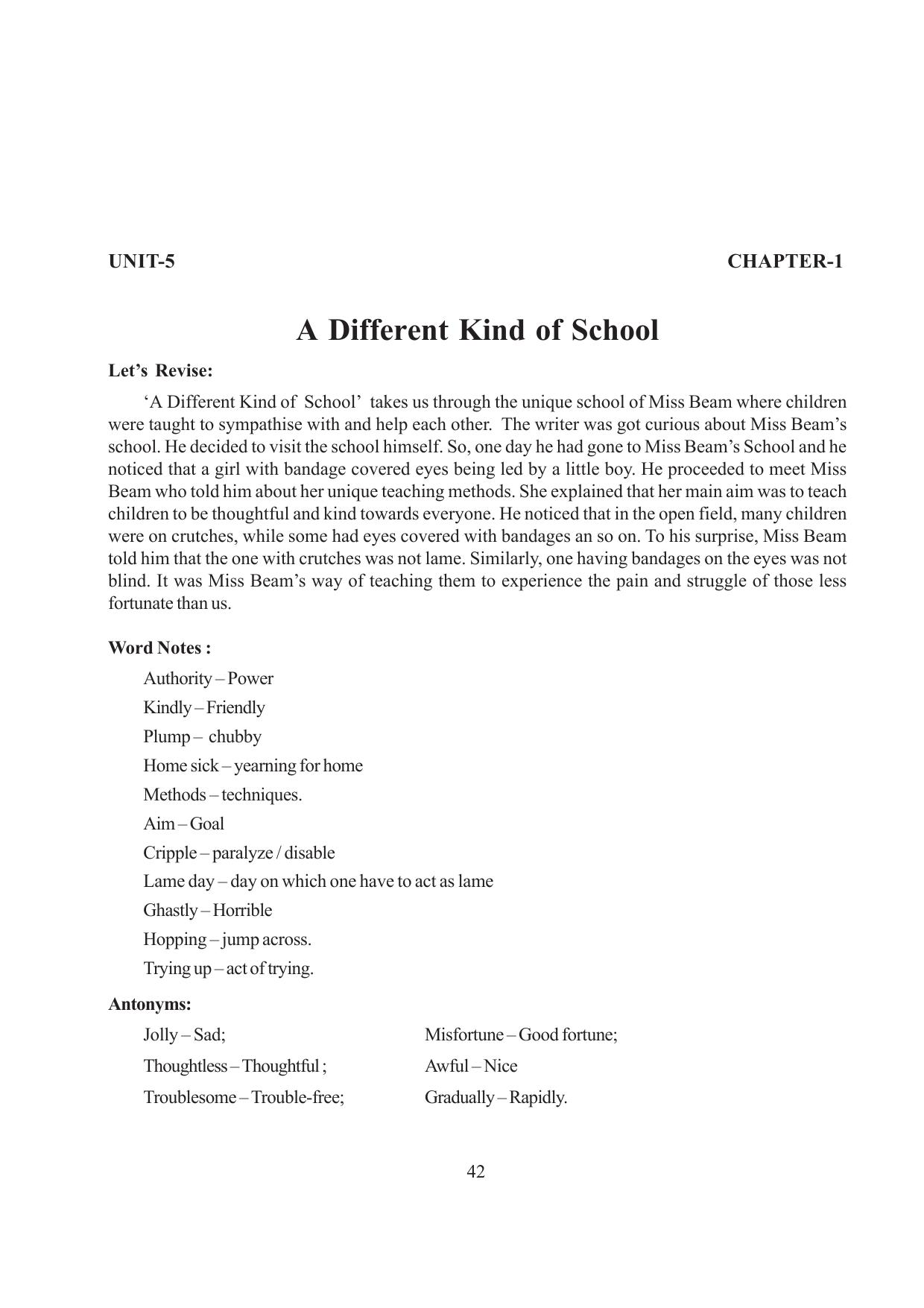 Tripura Board Class 6 English Workbooks - Page 42