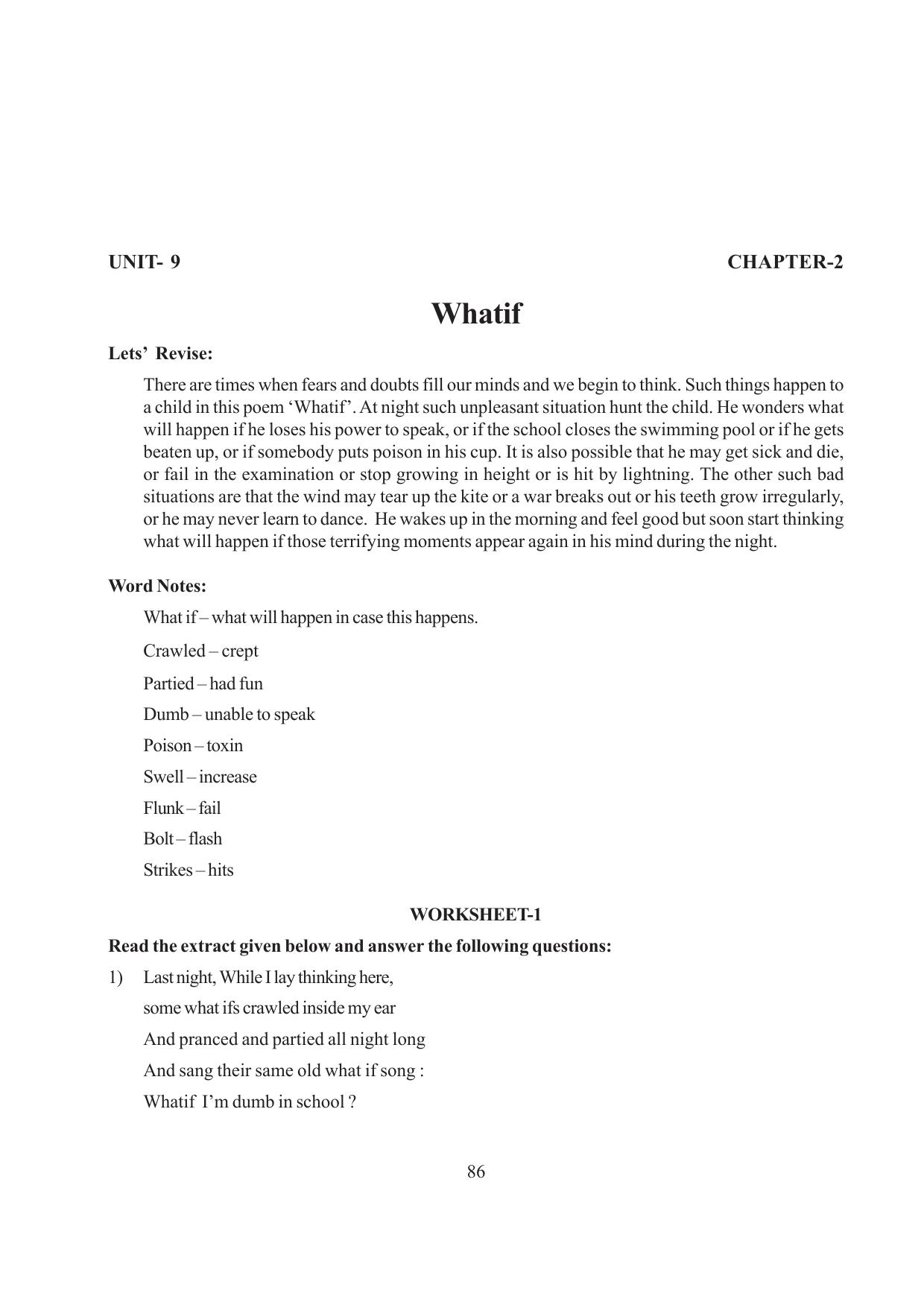 Tripura Board Class 6 English Workbooks - Page 86