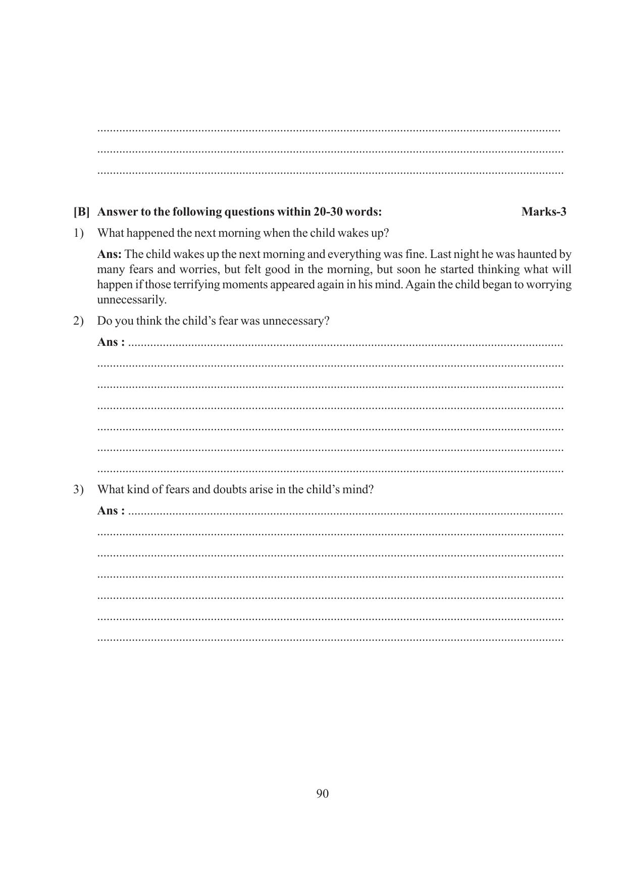 Tripura Board Class 6 English Workbooks - Page 90