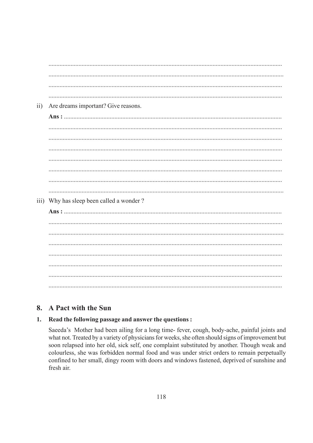 Tripura Board Class 6 English Workbooks - Page 118