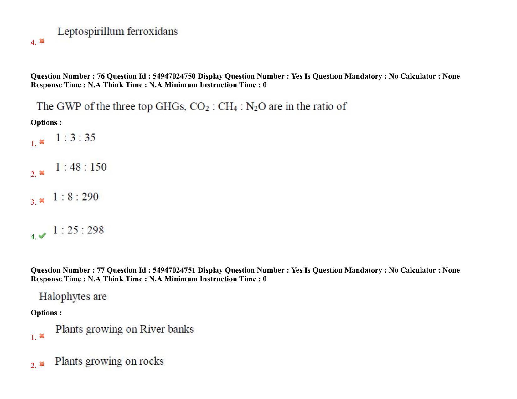AP RCET 2022: Environmental Science - 18-10-2022 (Tuesday) Session-I: Question Paper With keys - Page 59