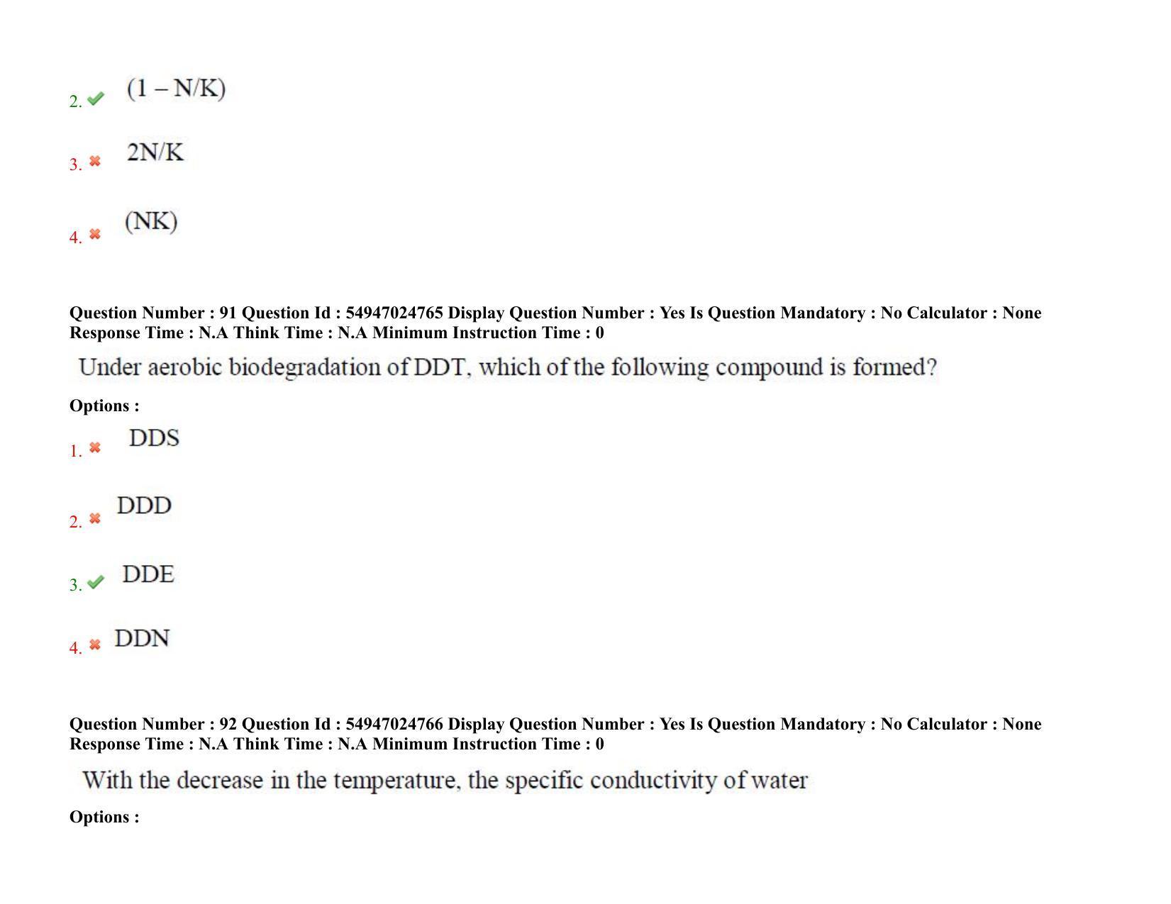 AP RCET 2022: Environmental Science - 18-10-2022 (Tuesday) Session-I: Question Paper With keys - Page 67