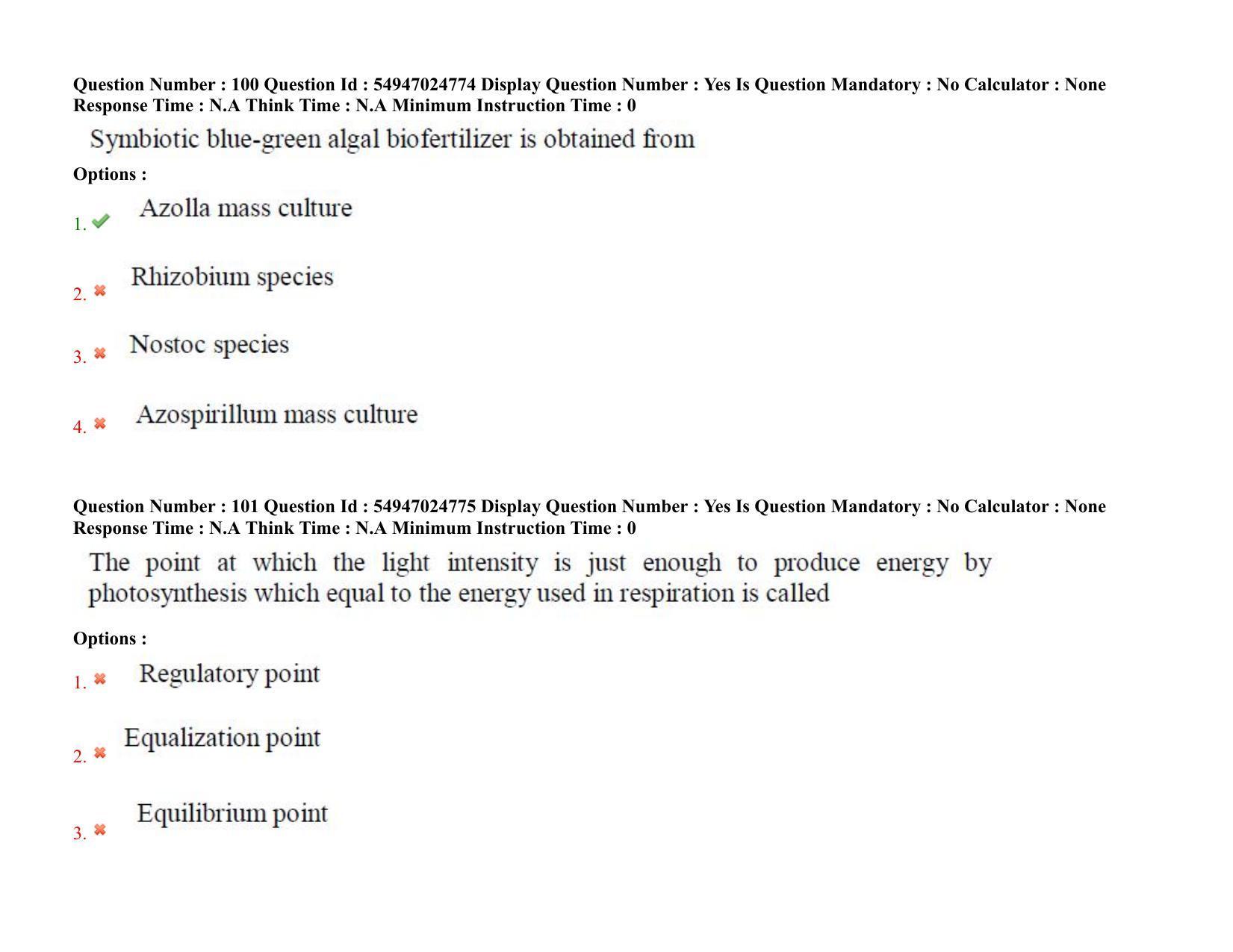 AP RCET 2022: Environmental Science - 18-10-2022 (Tuesday) Session-I: Question Paper With keys - Page 72