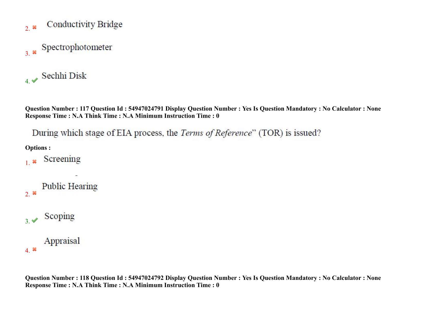 AP RCET 2022: Environmental Science - 18-10-2022 (Tuesday) Session-I: Question Paper With keys - Page 81